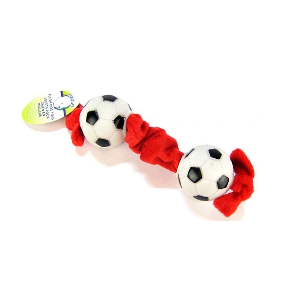 CPals Interactive Tug Toy Soccer Balls for Dogs - Durable Chew-Resistant Puppy Play Balls for Fetch, Training & Bonding - Perfect for Outdoor Play, Backyard Fun & Dog Park Adventures