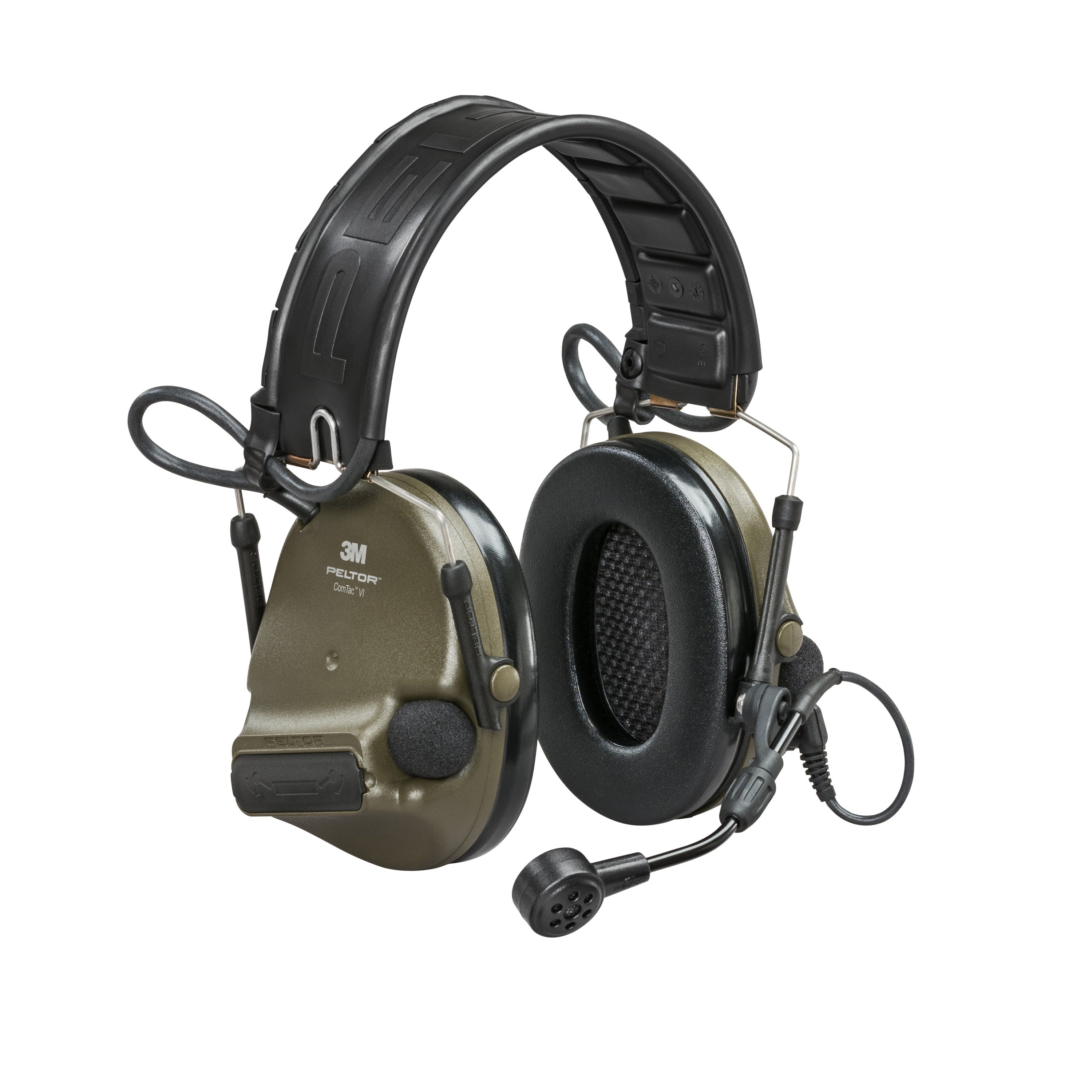 Peltor ComTac VI Tactical Headset - Noise Cancelling Hearing Protection with Gel Earcups & ARC Mounts (Multiple Colors & Models) - Ideal for Shooting, Hunting & Military Use