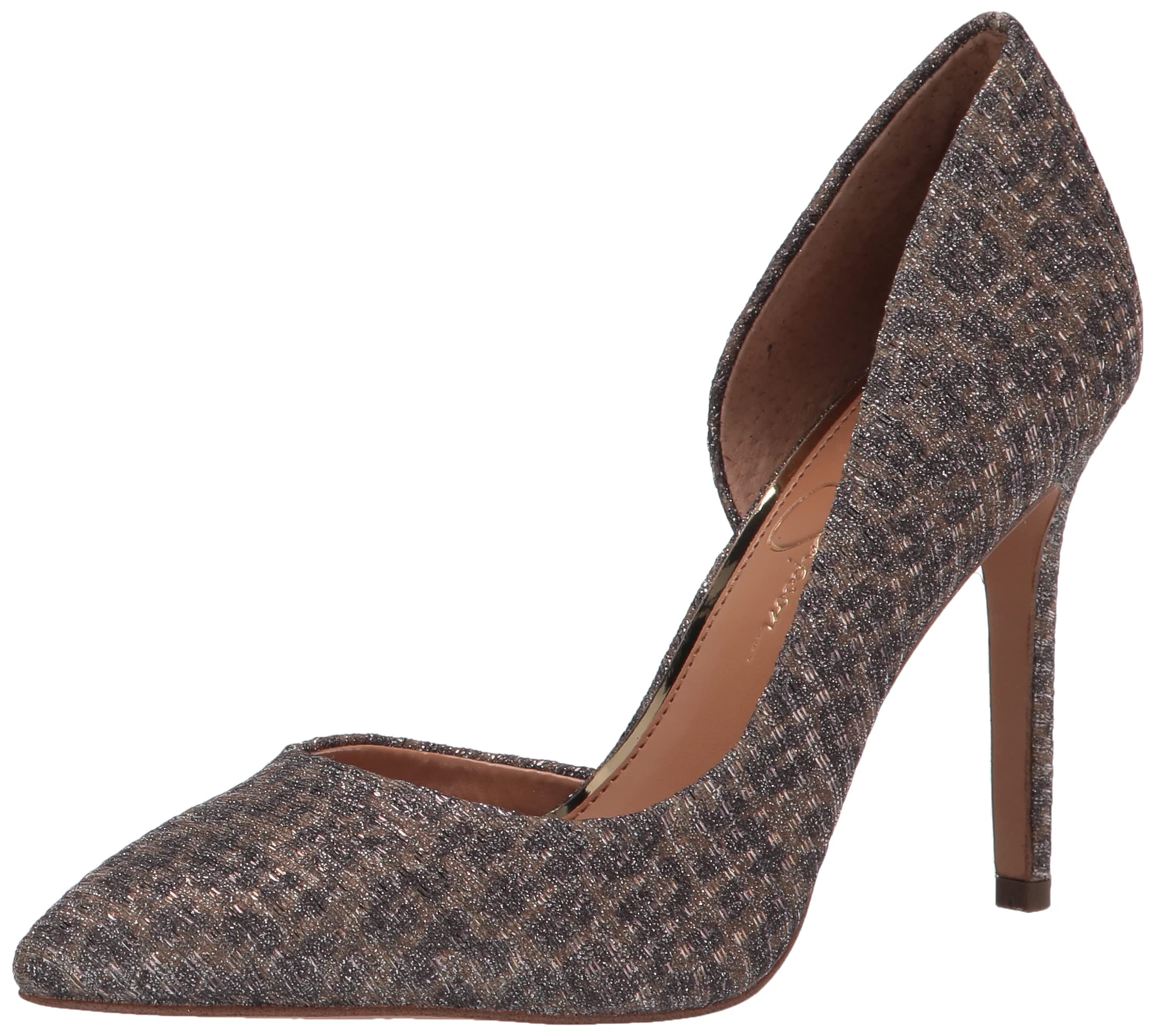Jessica Simpson Women's Prizma Pointed Toe D'Orsay Heel Pumps - Elegant High Heels for Work, Party & Special Occasions