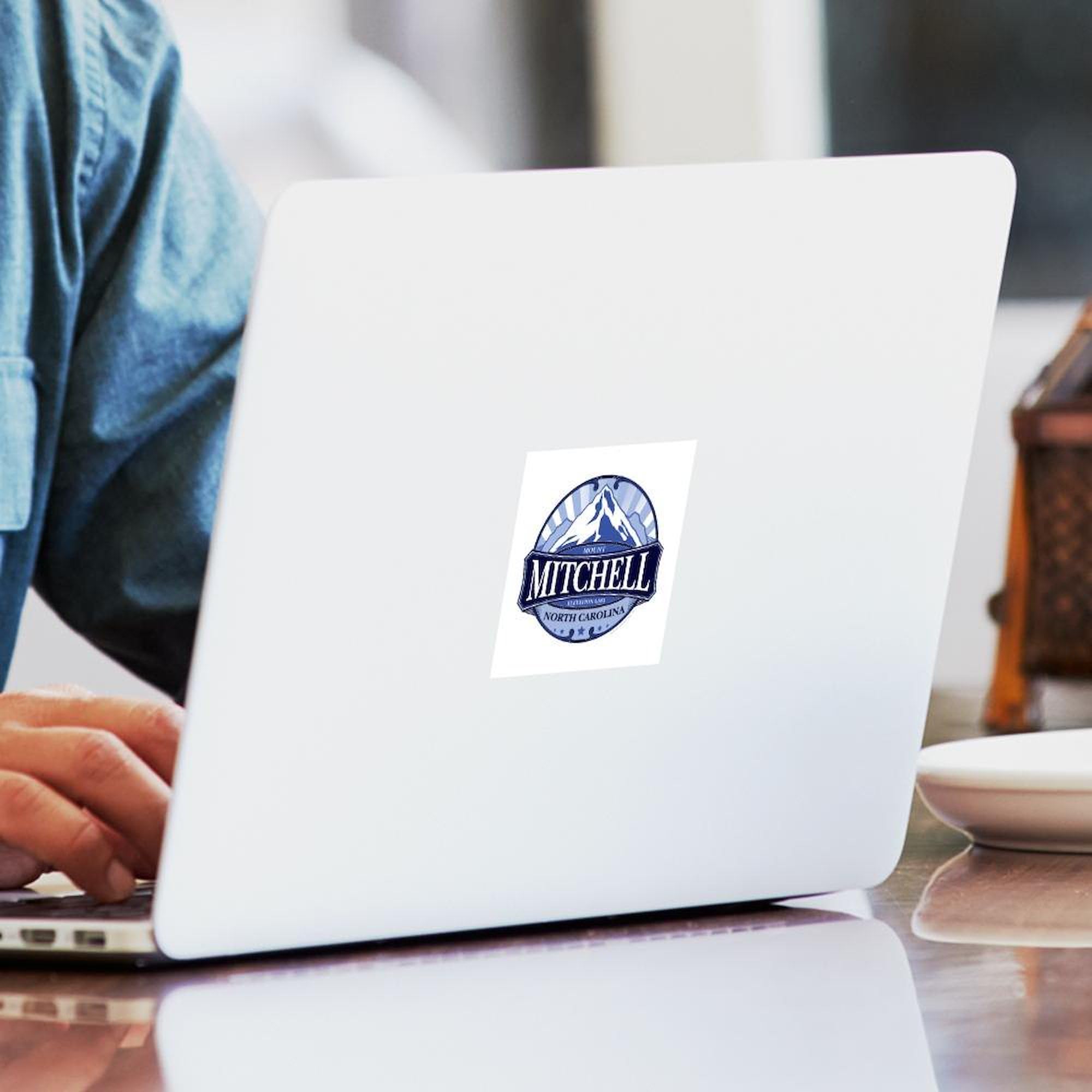Mount Mitchell North Carolina Sticker - Square Bumper Sticker & Car Decal for Cars, Laptops, Water Bottles | CafePress