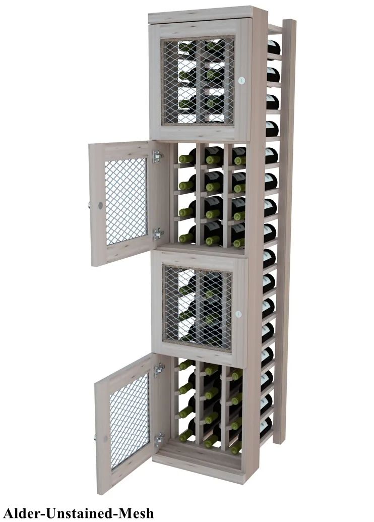 Vinostor 4-Bottle Locking Wine Storage Locker - 57 5/8
