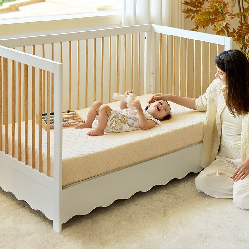 2-Stage Crib & Toddler Bed Mattress Topper - Waterproof, Hypoallergenic, Breathable - Perfect for Nursery, Daycare & Travel Use
