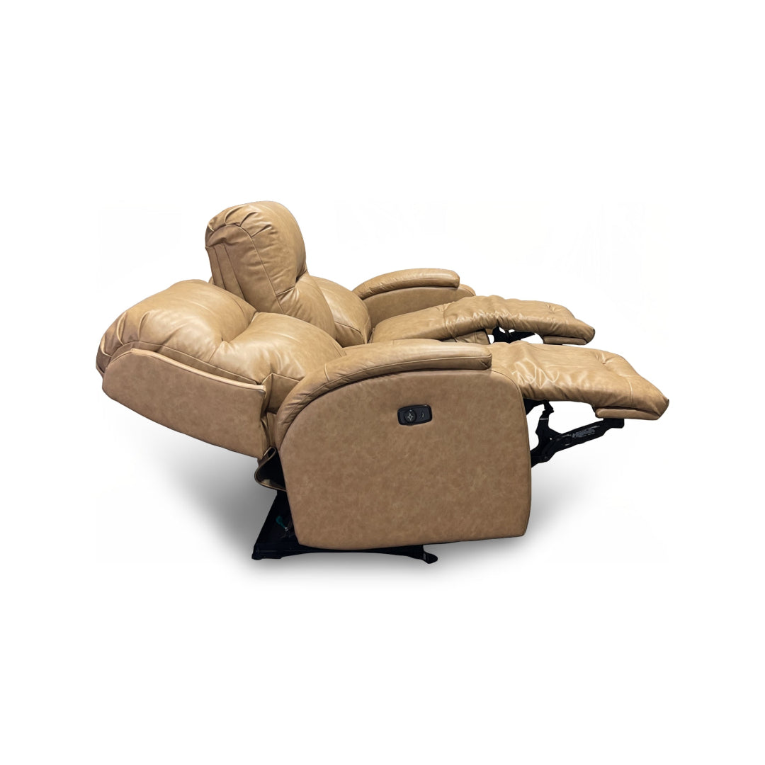 Maverly Power Reclining Sofa - Electric Lift Recliner with USB Charger, Massage & Heat - Modern Living Room Furniture for Home Theater & Relaxation