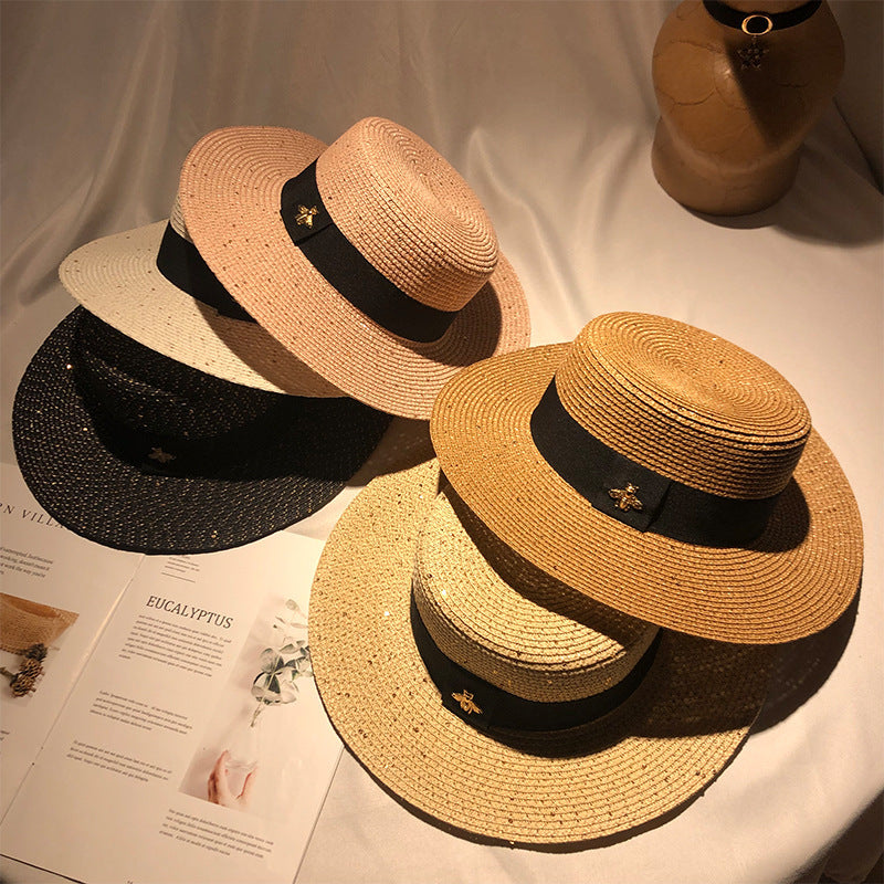 Stylish Women's Straw Hat for Summer - Wide Brim Beach Hat for Sun Protection - Perfect for Vacation, Poolside, and Outdoor Activities