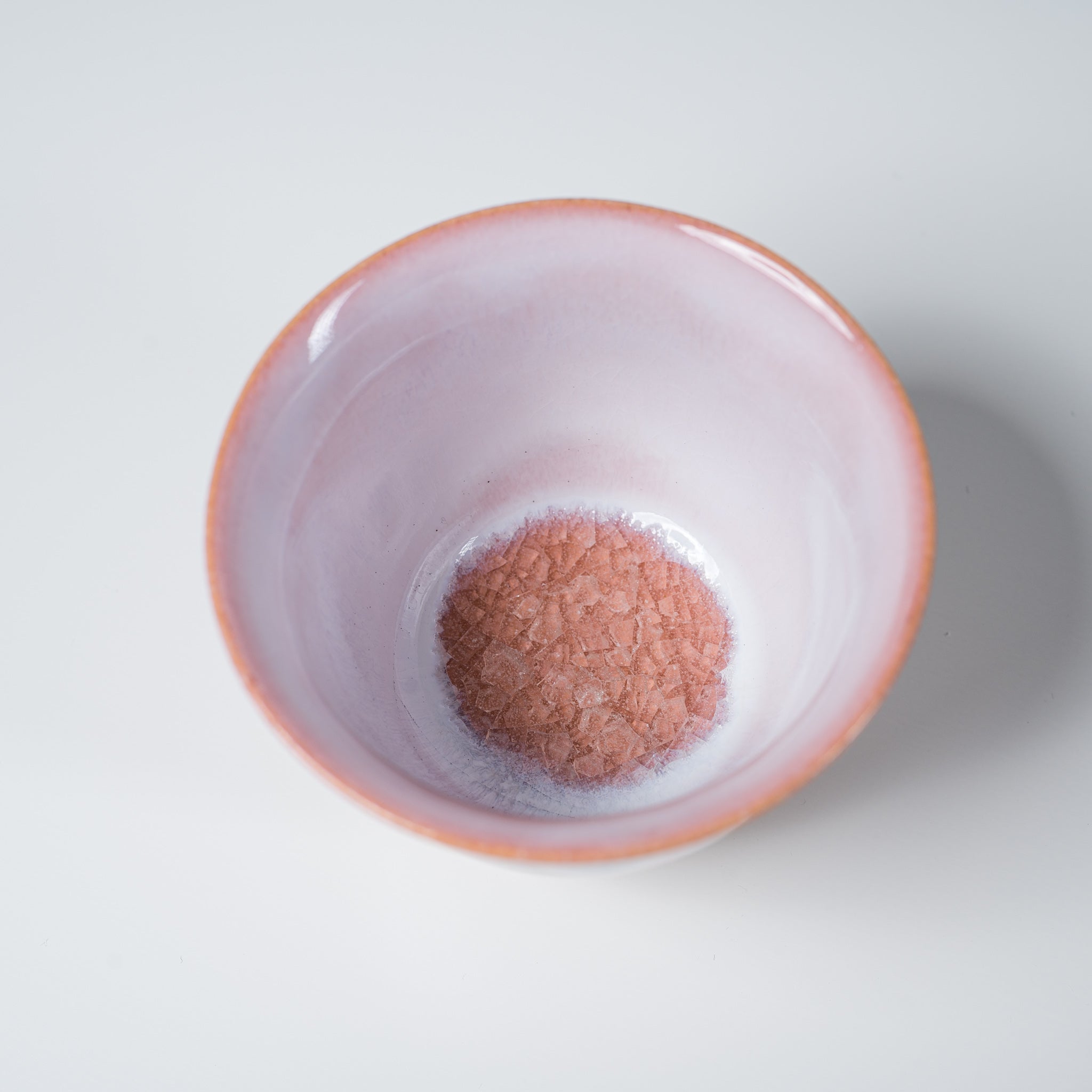 Tenryu Kiln Hagi Ware Tea Cup & Sake Cup - Milky Pink Ceramic - Handcrafted Japanese Pottery for Matcha, Sencha & Sake Drinking