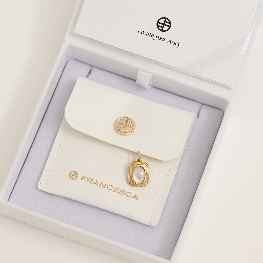 Genuine Mother of Pearl Charm Pendant - Elegant Handmade Jewelry for Necklace, Bracelet & Gift - Perfect for Weddings, Parties & Special Occasions