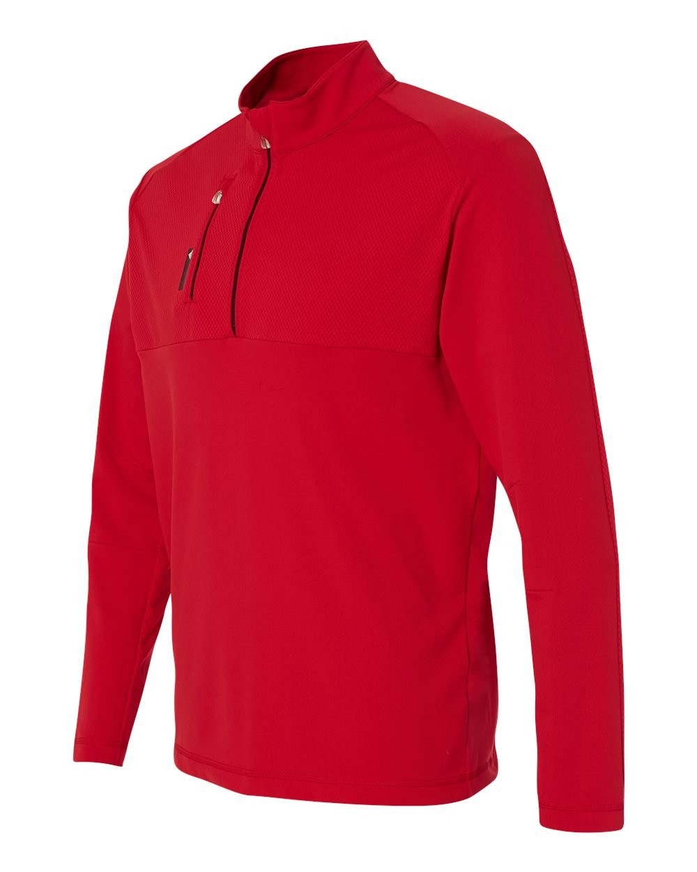 adidas Men's Puremotion Mixed Media Golf Quarter-Zip Pullover - Breathable & Lightweight Performance Shirt (Bold Red/Amazon Red, 2XL) - Perfect for Golfing, Training & Casual Wear