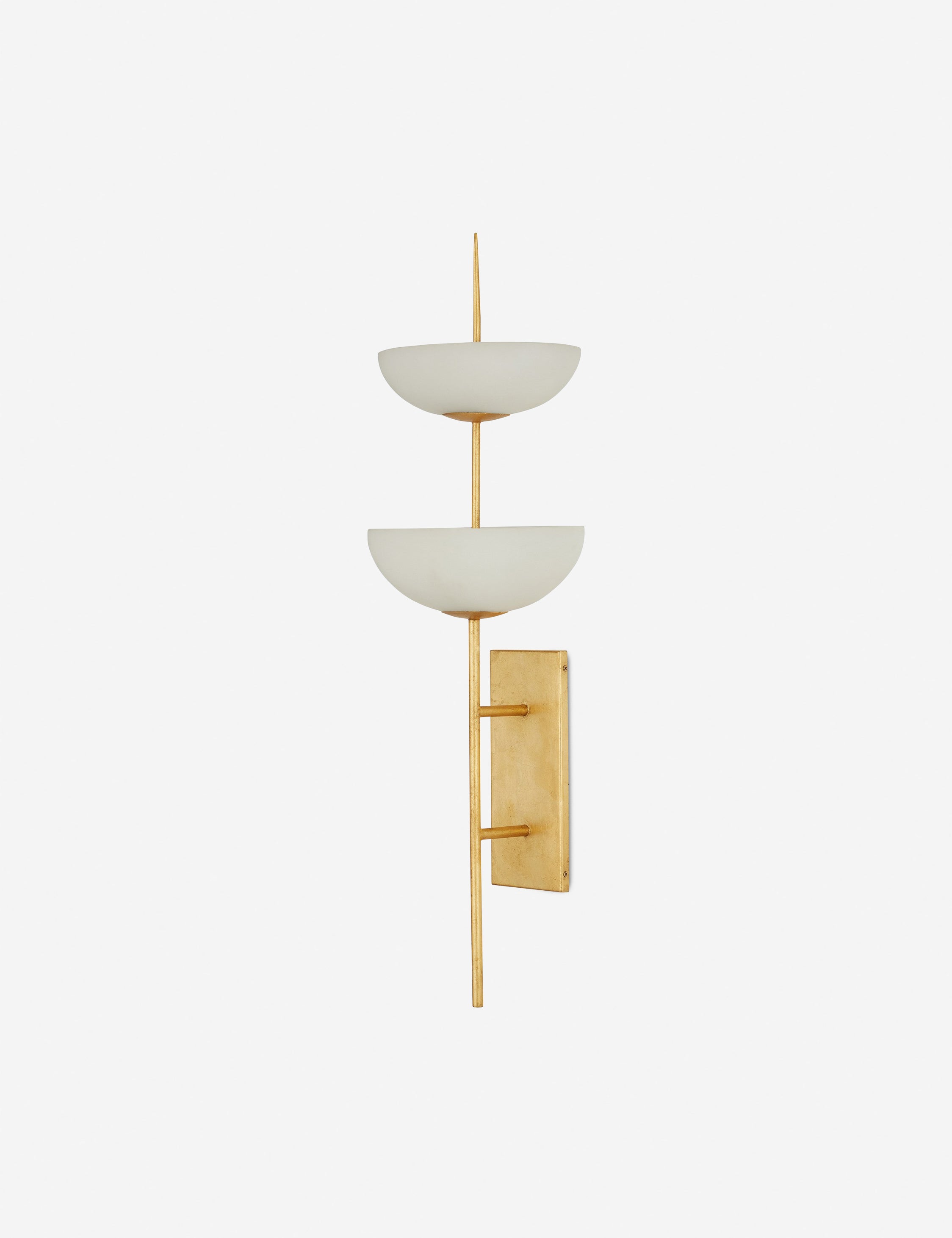 Clarence Sconce Wall Light - Modern Brass Wall Sconce for Bedroom, Living Room & Hallway Lighting