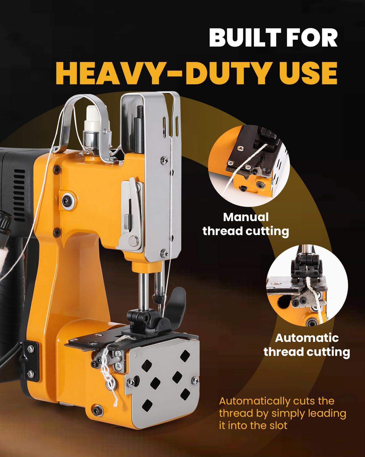 High-Speed Industrial Bag Sewing Machine - Heavy Duty Bag Sealer, Closer & Stitcher for Woven Kraft Paper, Sack & Poly Bags - CE Certified | Perfect for Packaging, Agriculture & Bulk Goods Sealing