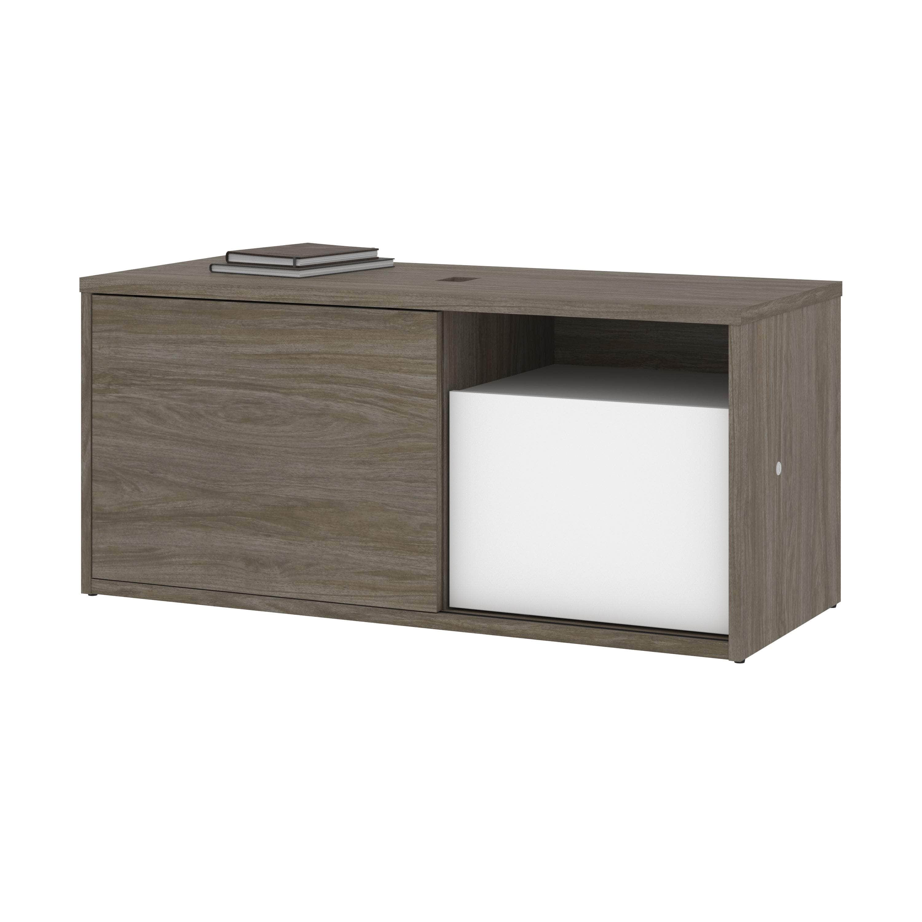 Pro Vega 47W Modern Wooden Credenza with Storage - 2 Color Options (Walnut & White) - Perfect for Living Room, Bedroom or Home Office Furniture