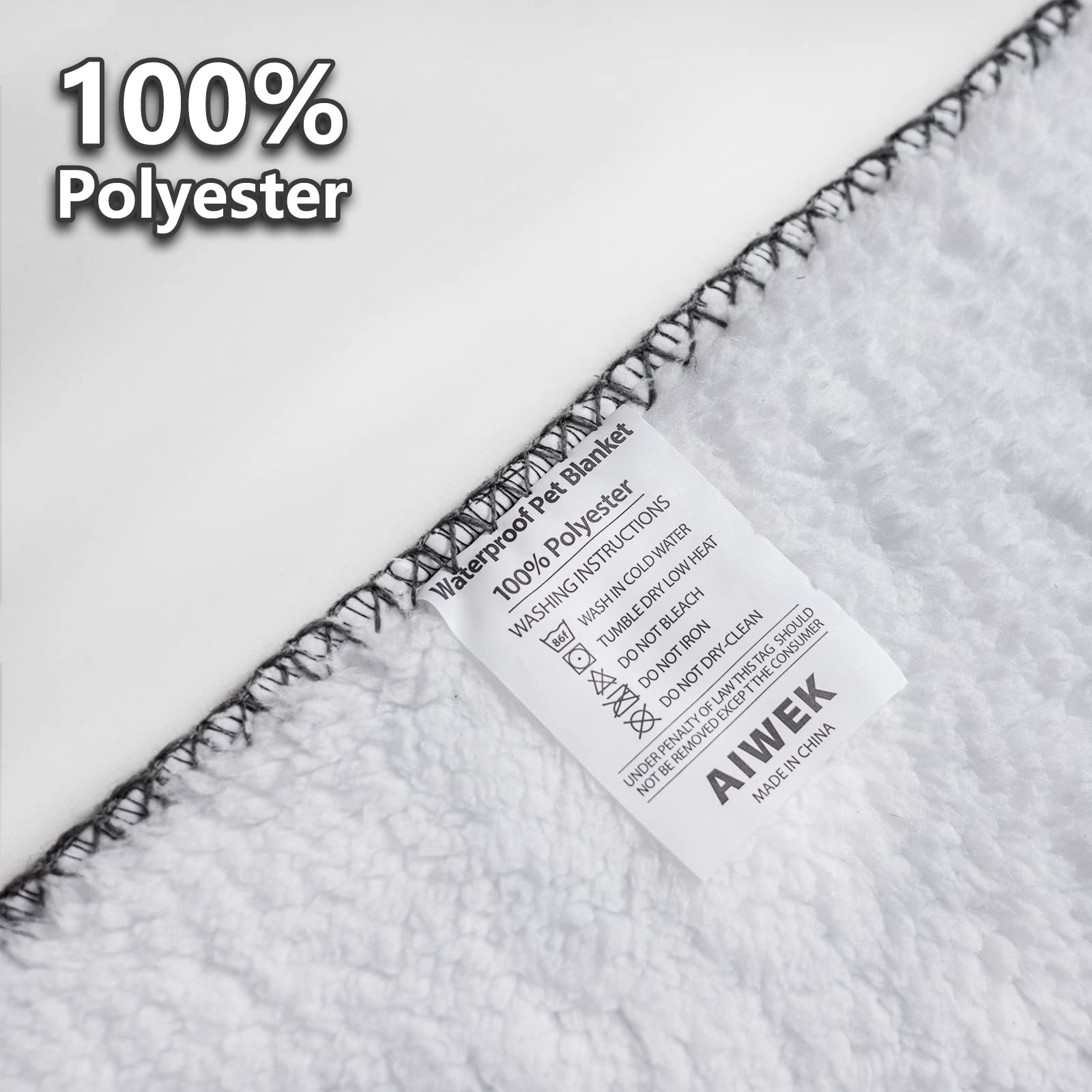 Waterproof Pet Blanket for Dogs & Cats - Soft Washable 40x30 Inch - Perfect for Sofa, Car & Outdoor Use