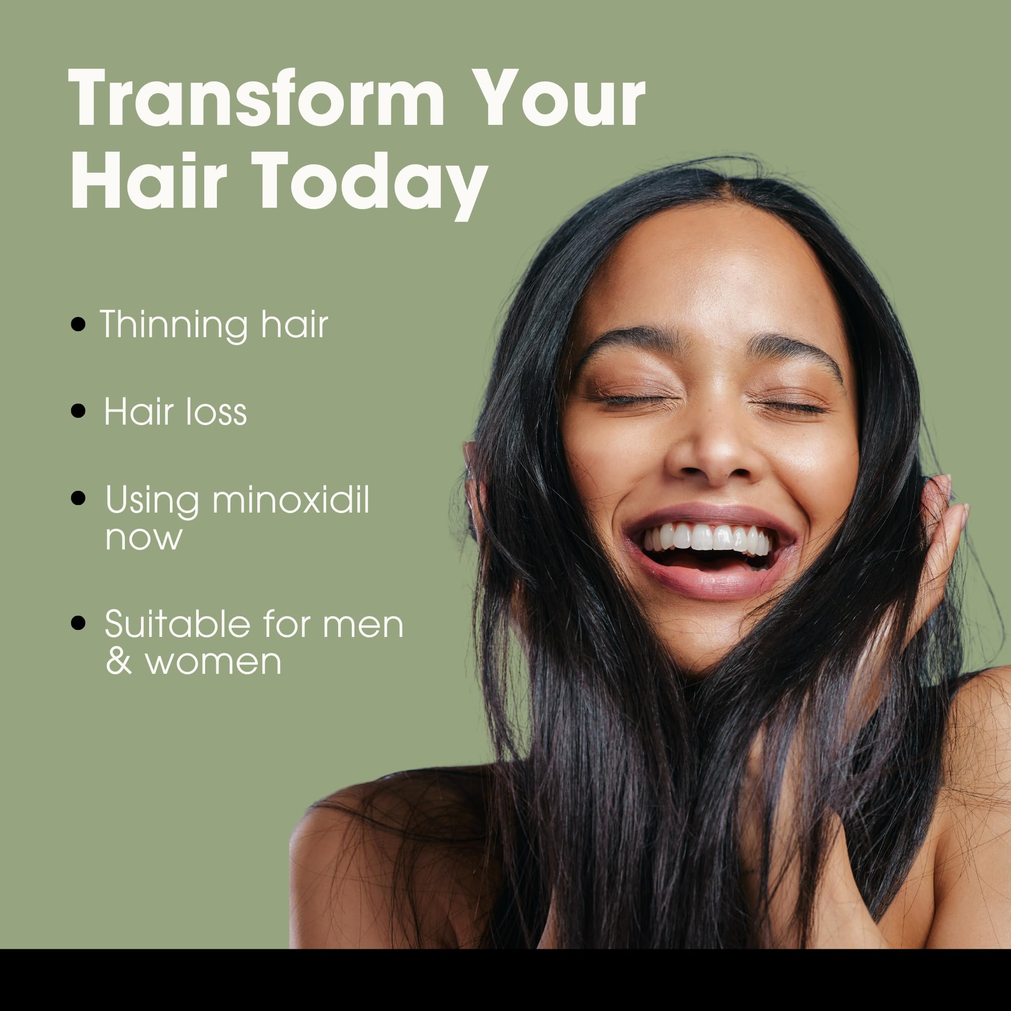 Natural Hair Growth Serum for Women & Men - Hair Enzyme Booster with Biotin & Keratin | Scalp Treatment for Thicker, Fuller Hair | Promotes Hair Regrowth & Reduces Hair Loss (3-Pack) | Perfect for Daily Hair Care Routine & Post-Chemo Hair Recovery