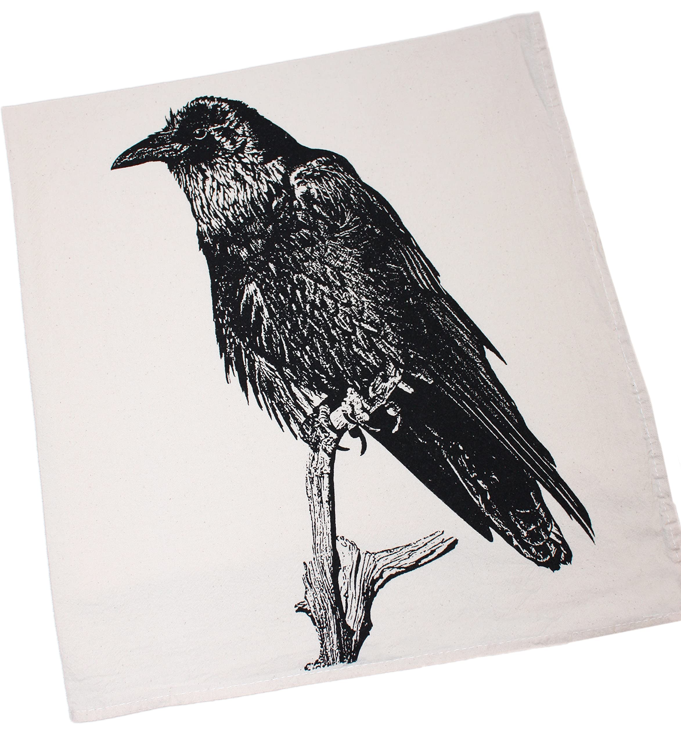 Raven & Crow Tea Towels - Premium Hand Printed Flour Sack Kitchen Towels for Drying Dishes, Decor & Gift Giving