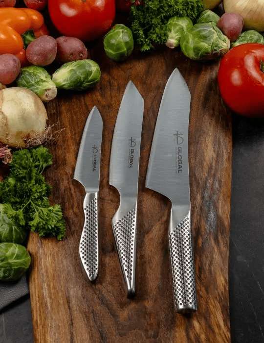 40th Anniversary 3-Piece Knife Set - Premium Stainless Steel Kitchen Knives for Slicing, Dicing & Chopping - Perfect Gift for Home Chefs & Cooking Enthusiasts