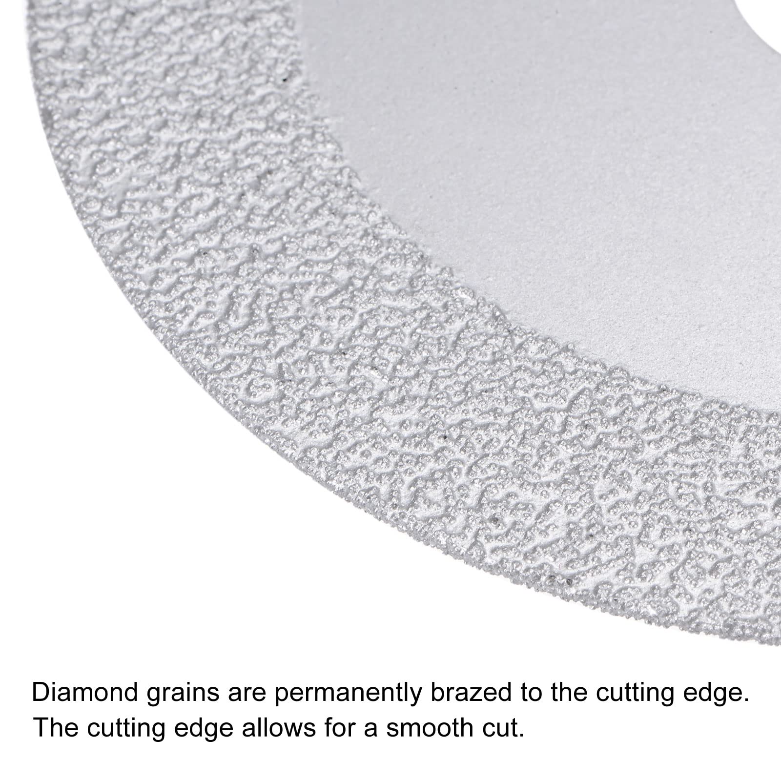 uxcell 100mm (4-Inch) Vacuum Brazed Diamond Cutting Disc - 15mm Diamond Width, 20mm Arbor - for Porcelain Tile, Marble, Granite - Angle Grinder Accessories - 2pcs - Perfect for DIY Projects, Home Renovation & Professional Construction Work