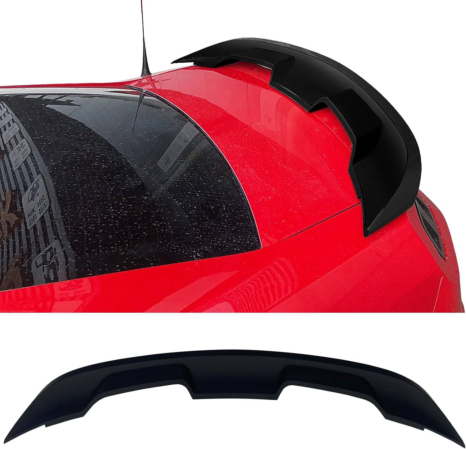 2010-2014 Ford Mustang GT500 Style Rear Trunk Spoiler Wing - Matte Black/Glossy Black - High Performance Car Accessory for Enhanced Aerodynamics & Sporty Look - Perfect for Racing, Car Shows & Street Driving