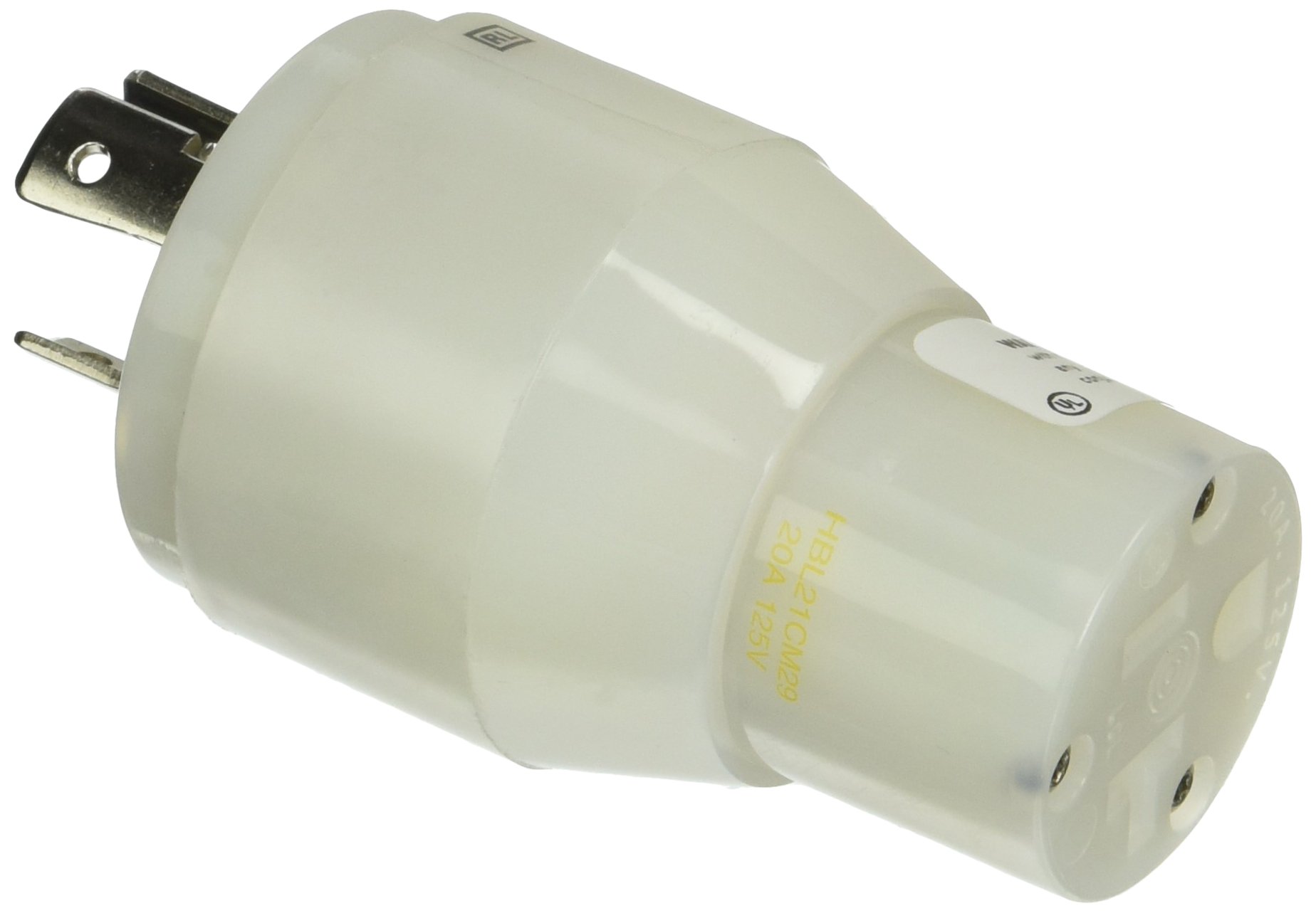 20A LK Male to 15A ST Female Adapter - Heavy Duty Electrical Connector for Industrial Equipment, Generators, and Power Tools