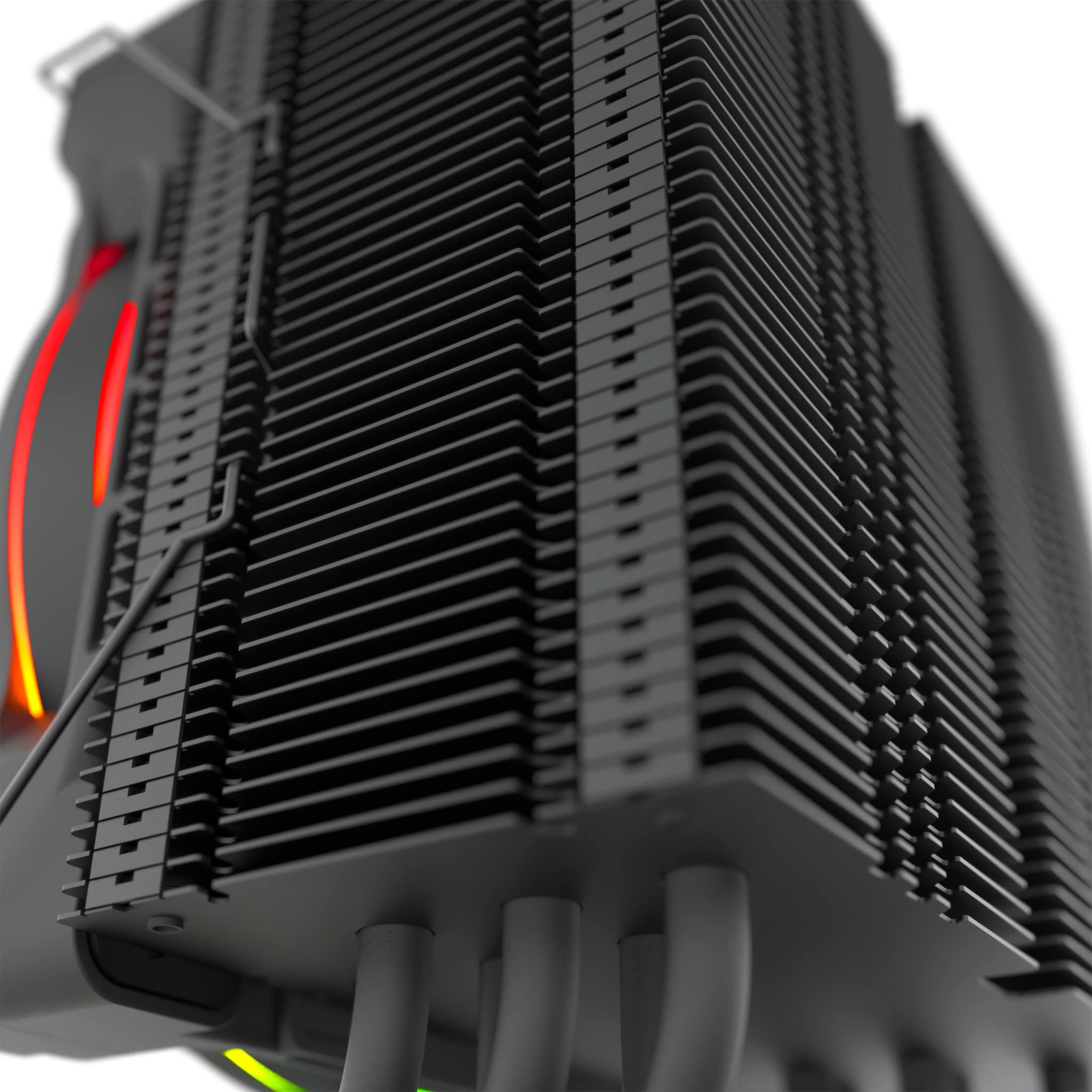 Dolomit Premium 120mm RGB CPU Cooler - Black Tower Heatsink with Asymmetrical Design for Enhanced Compatibility, Ideal for Gaming PCs and High-Performance Builds