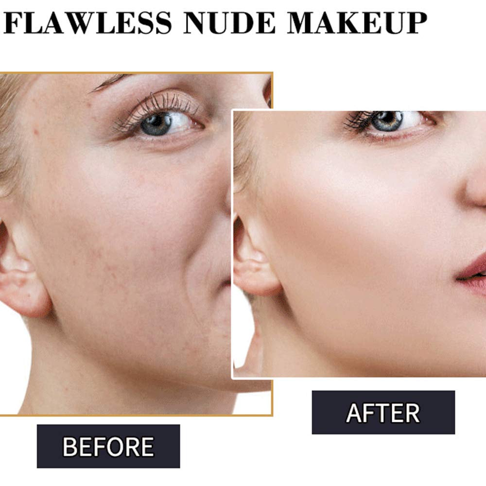 Waterproof SPF30 Hypoallergenic Foundation Makeup Cover Creamy Concealer - #102 Natural, Long-Lasting & Full Coverage for Daily Wear & Special Occasions