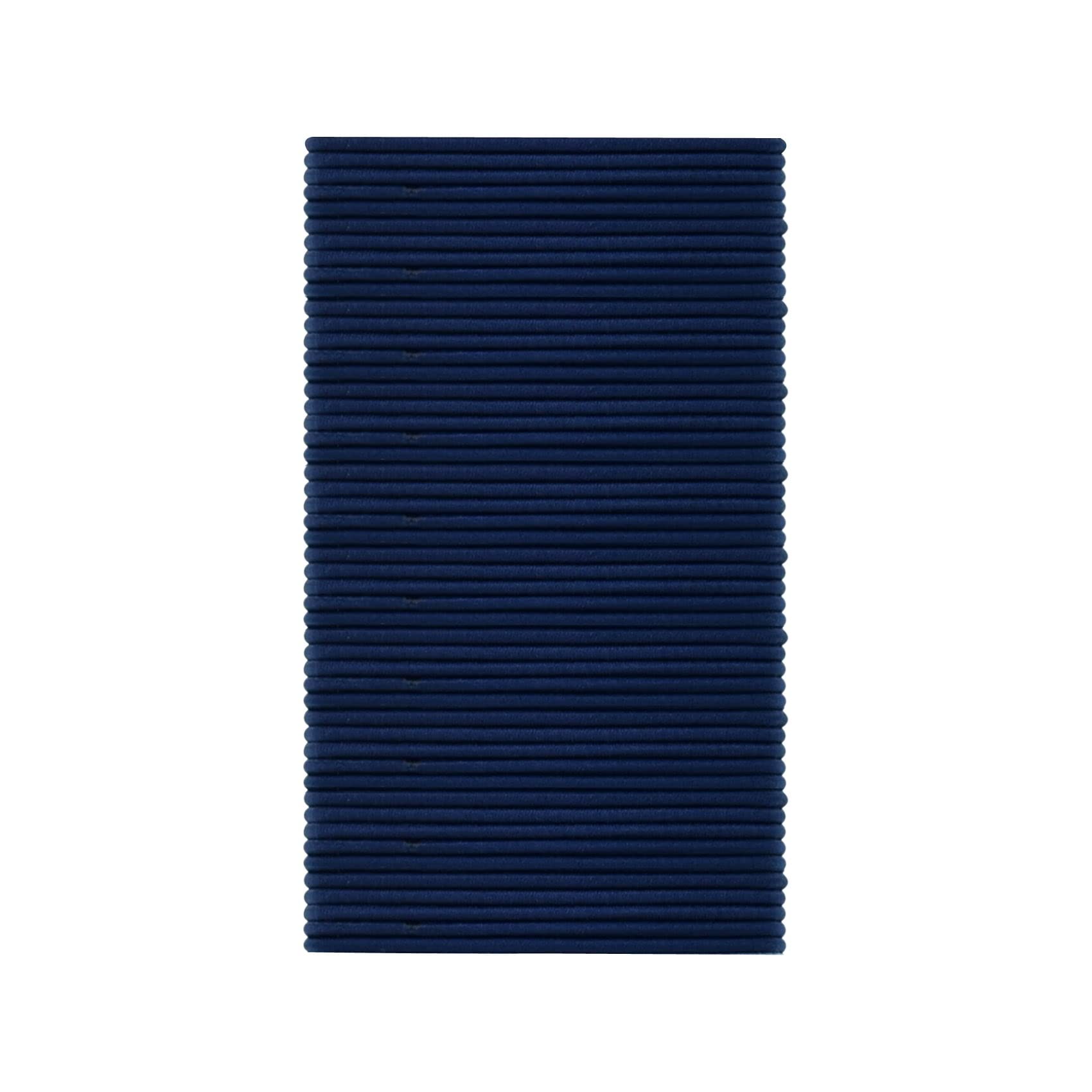50 Pcs Dark Blue Elastic Hair Ties - Soft No Damage Hair Bands for Women, Girls & Kids - Perfect for Ponytails, Braids & Everyday Hairstyles - Hair Accessories for School, Work & Sports