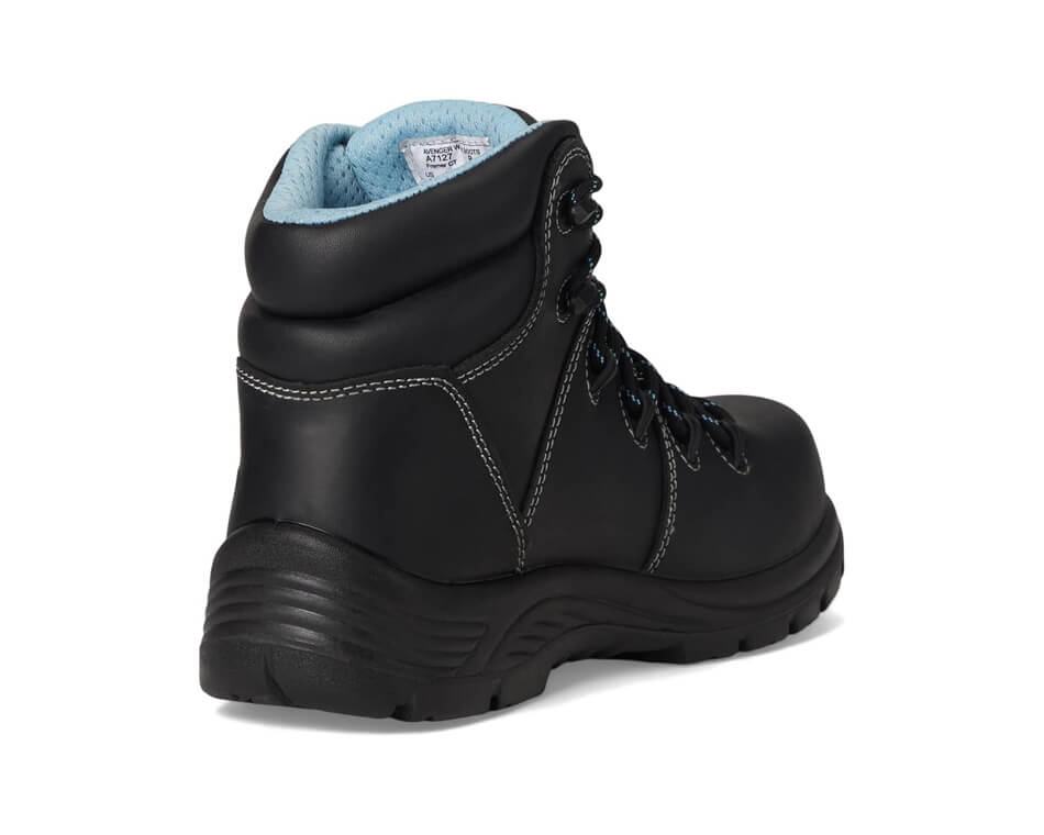 Framer Women's Puncture Resistant Composite Toe Work Boots - Black | Safety Shoes for Construction, Warehouse & Outdoor Work | OSHA Compliant Work Boots for Women