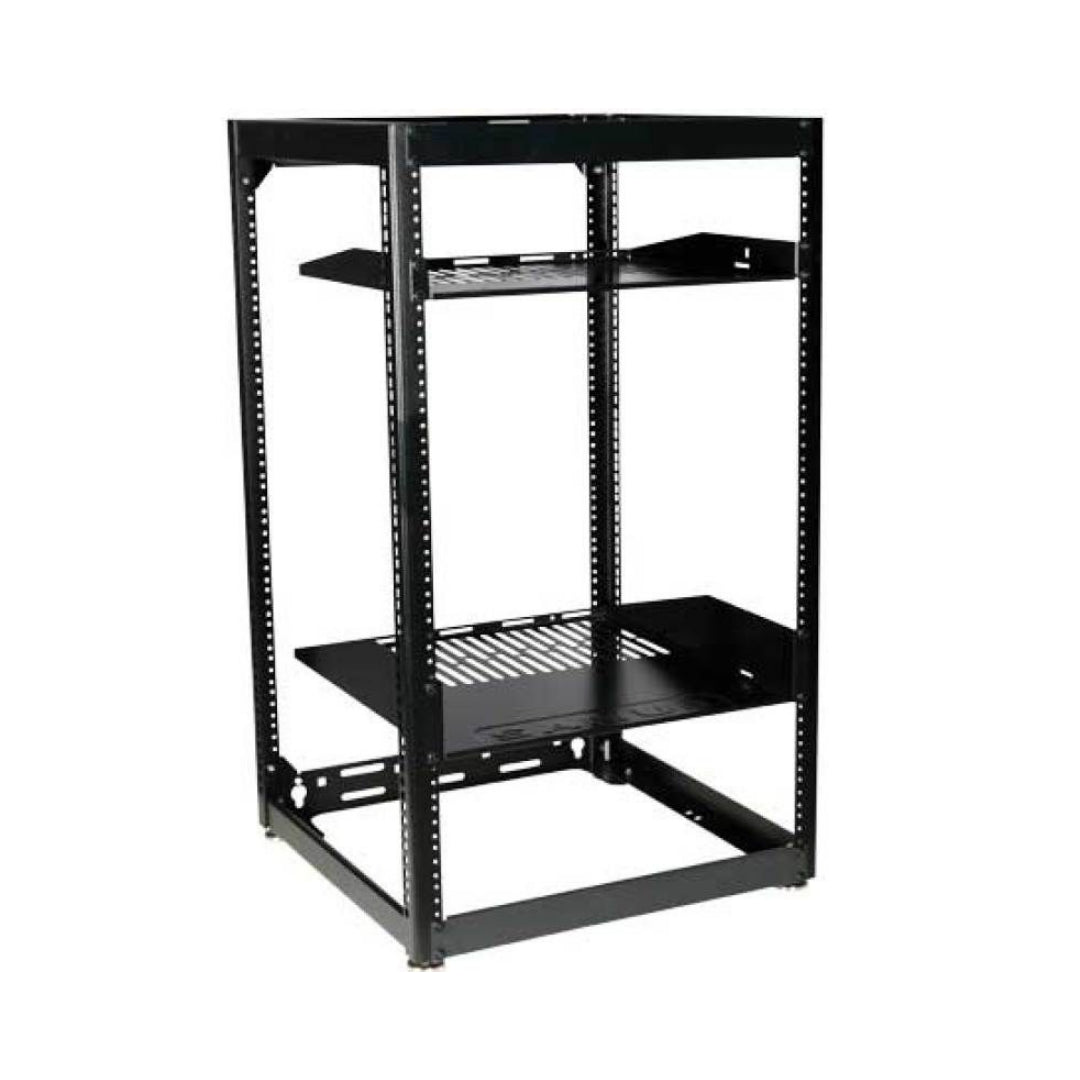 Sanus CFR1620 AV Rack - Premium 19-Inch Audio Video Equipment Rack for Home Theater & Studio Use - Heavy Duty Steel Frame with Adjustable Shelves & Cable Management
