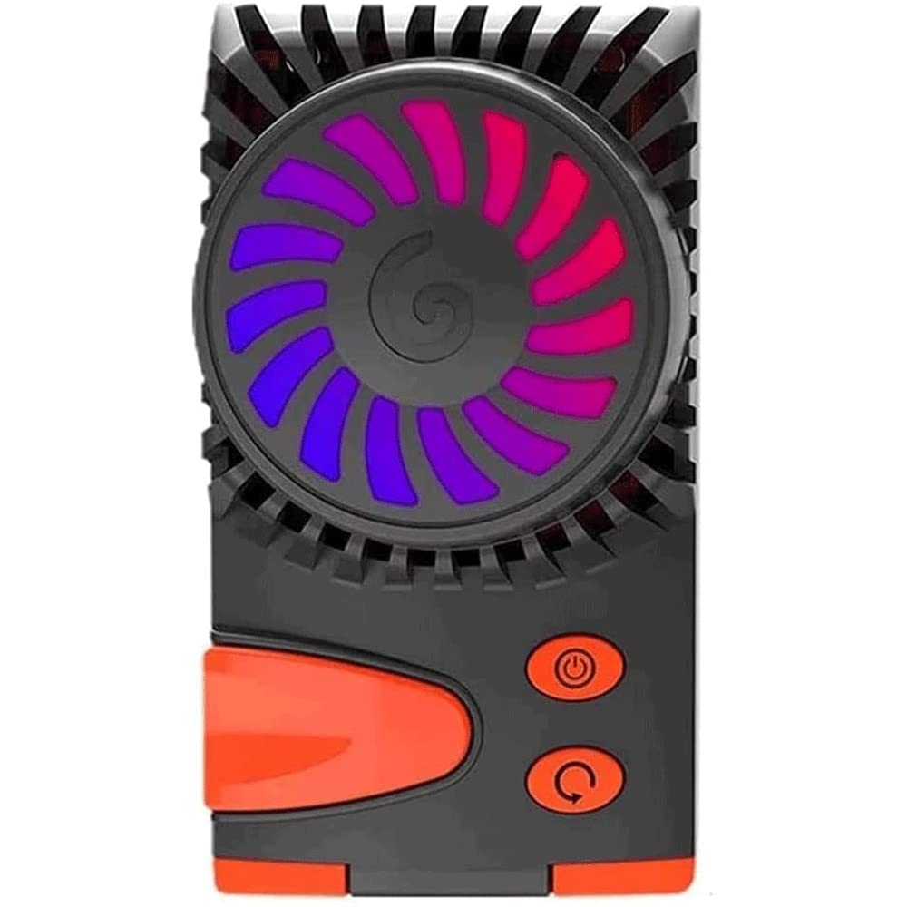 Rechargeable Phone Cooler with LED Light - Portable Cooling Fan for iOS & Android Smartphones | Prevent Overheating While Gaming & Watching Videos
