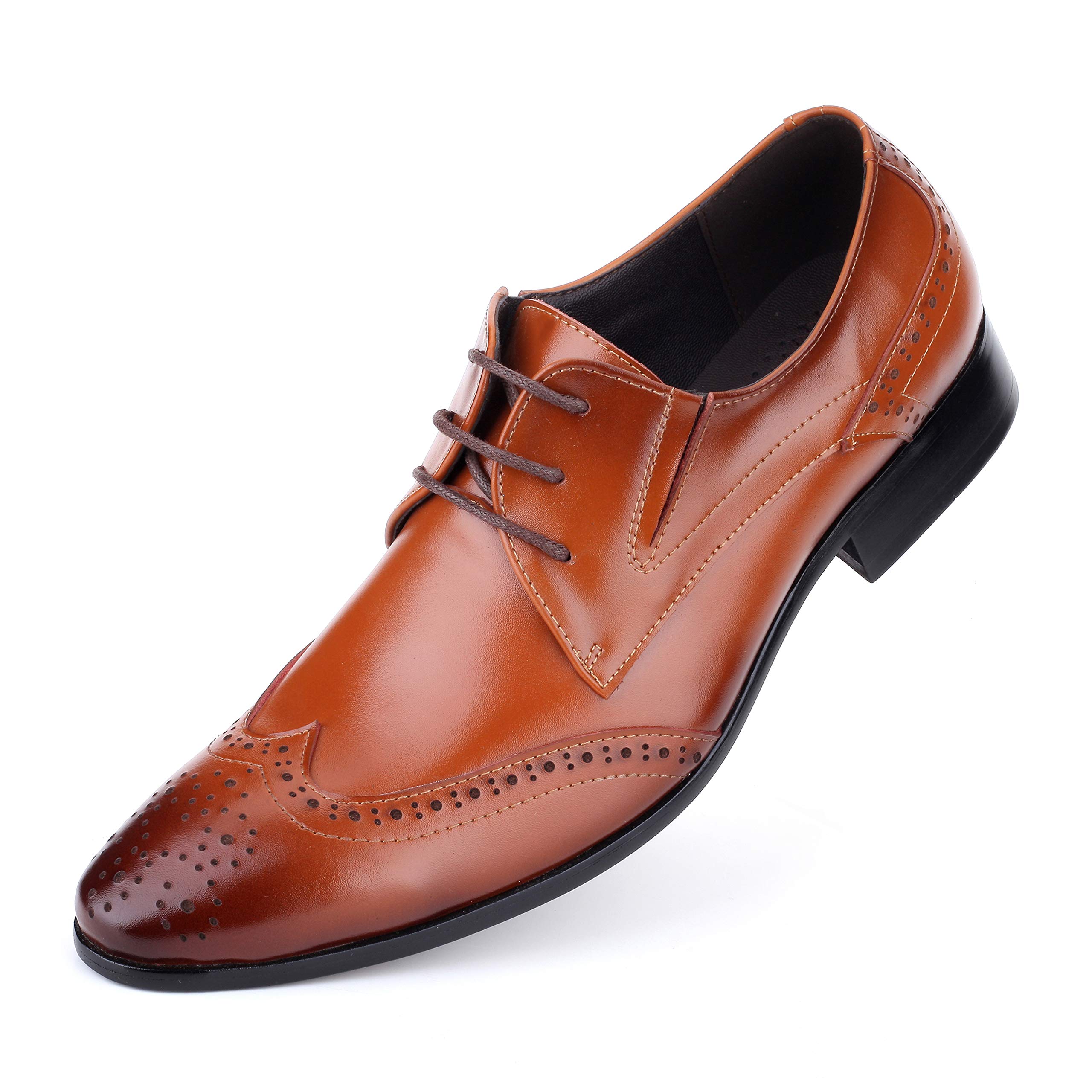 Men's Genuine Leather Oxford Dress Shoes - Classic Formal & Wedding Shoes for Men | Perfect for Business, Office, and Special Occasions