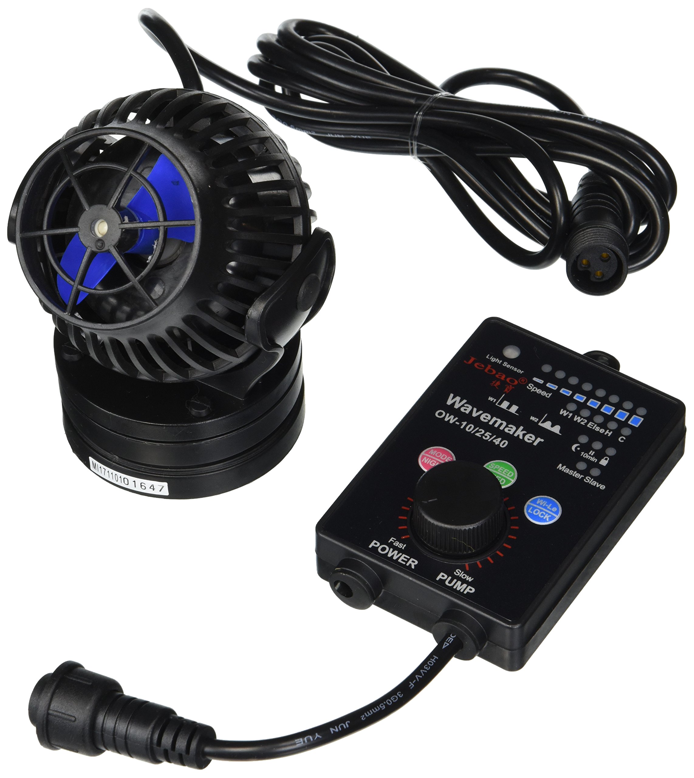 Jebao OW Wave Maker Flow Pump with Controller for Saltwater Aquarium - Powerful Water Circulation for Marine Reef Tanks, Fish Tanks & Coral Aquariums