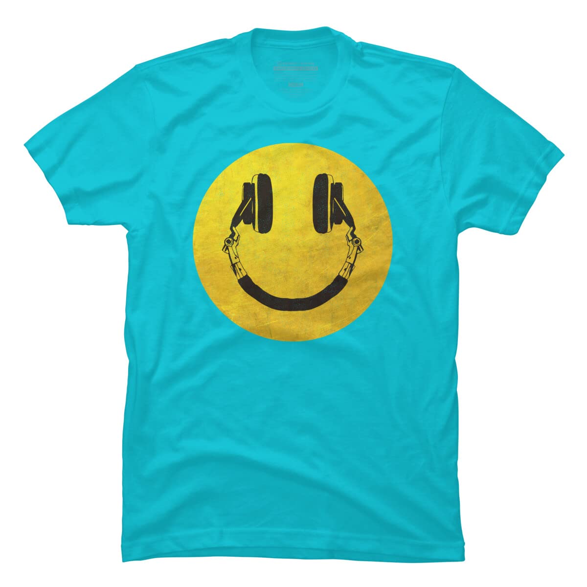 ArtTypeMachine Men's Music Smile Graphic T-Shirt - Soft Cotton Tee for Concerts, Casual Wear & Gifts