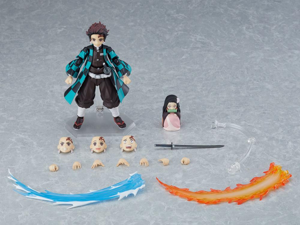 Figma #498 DX Tanjirou Kamado Demon Slayer Action Figure - Anime Collectible from Kimetsu no Yaiba Series for Display & Cosplay Enthusiasts