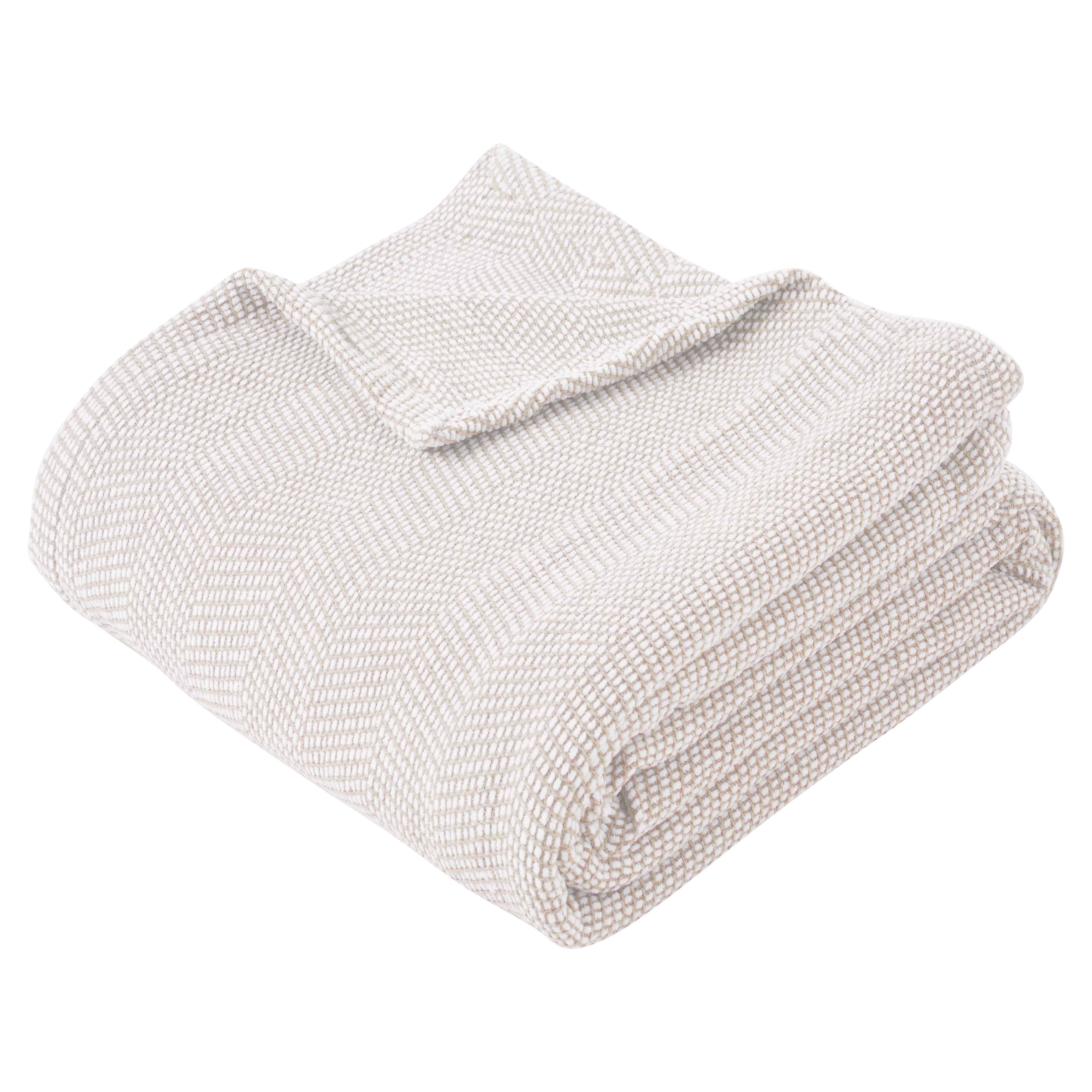 Premium Maya Chenille Herringbone Cotton Blanket - Medium Weight Soft Throw for Bed, Sofa & Couch - Cozy Home Decor for All Seasons