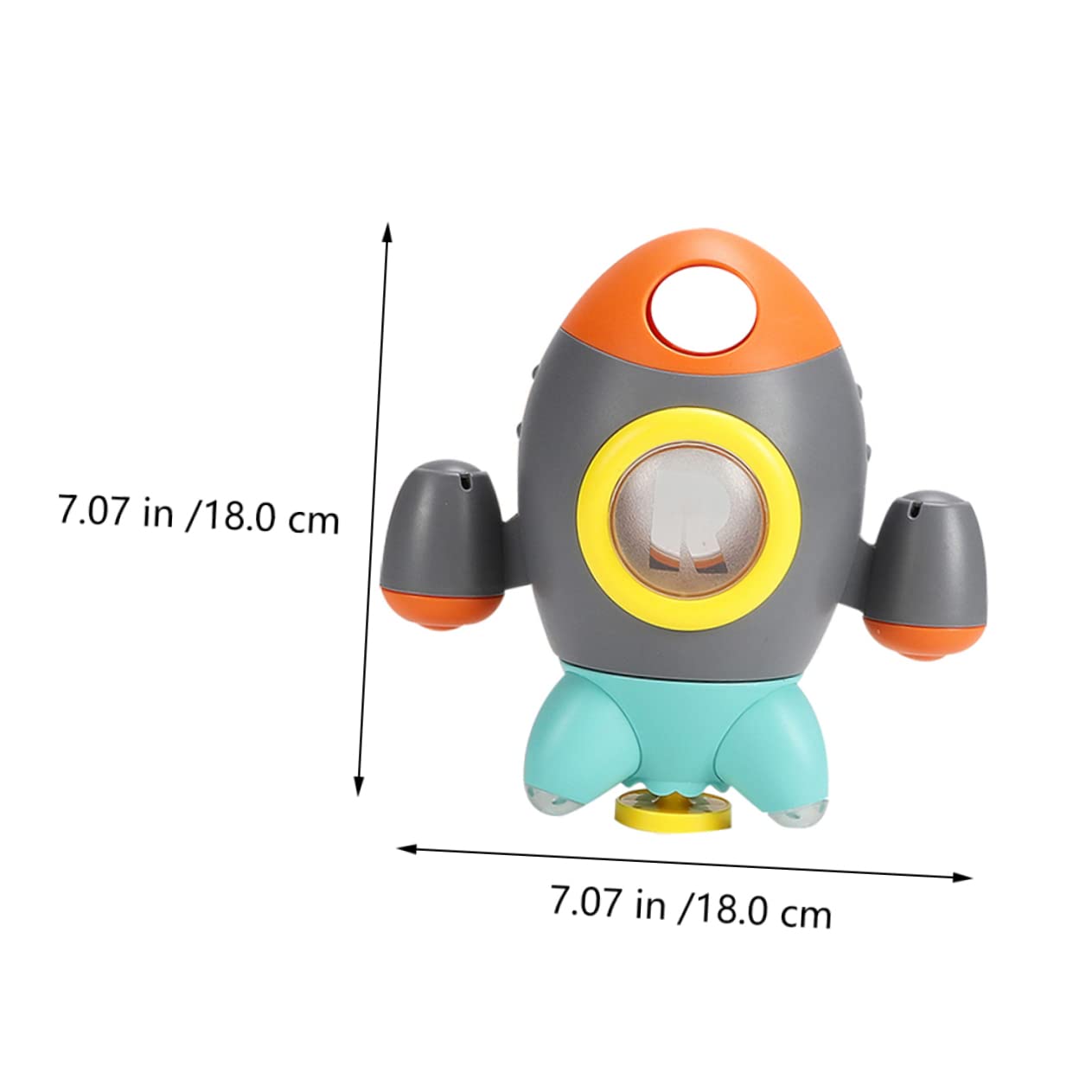 UPKOCH 3 Pack Rocket Fountain Bath Toys for Toddlers - Water Shooting Shower & Beach Play Set, ABS Plastic Grey - Fun Outdoor Pool & Bathtime Sensory Play for Kids