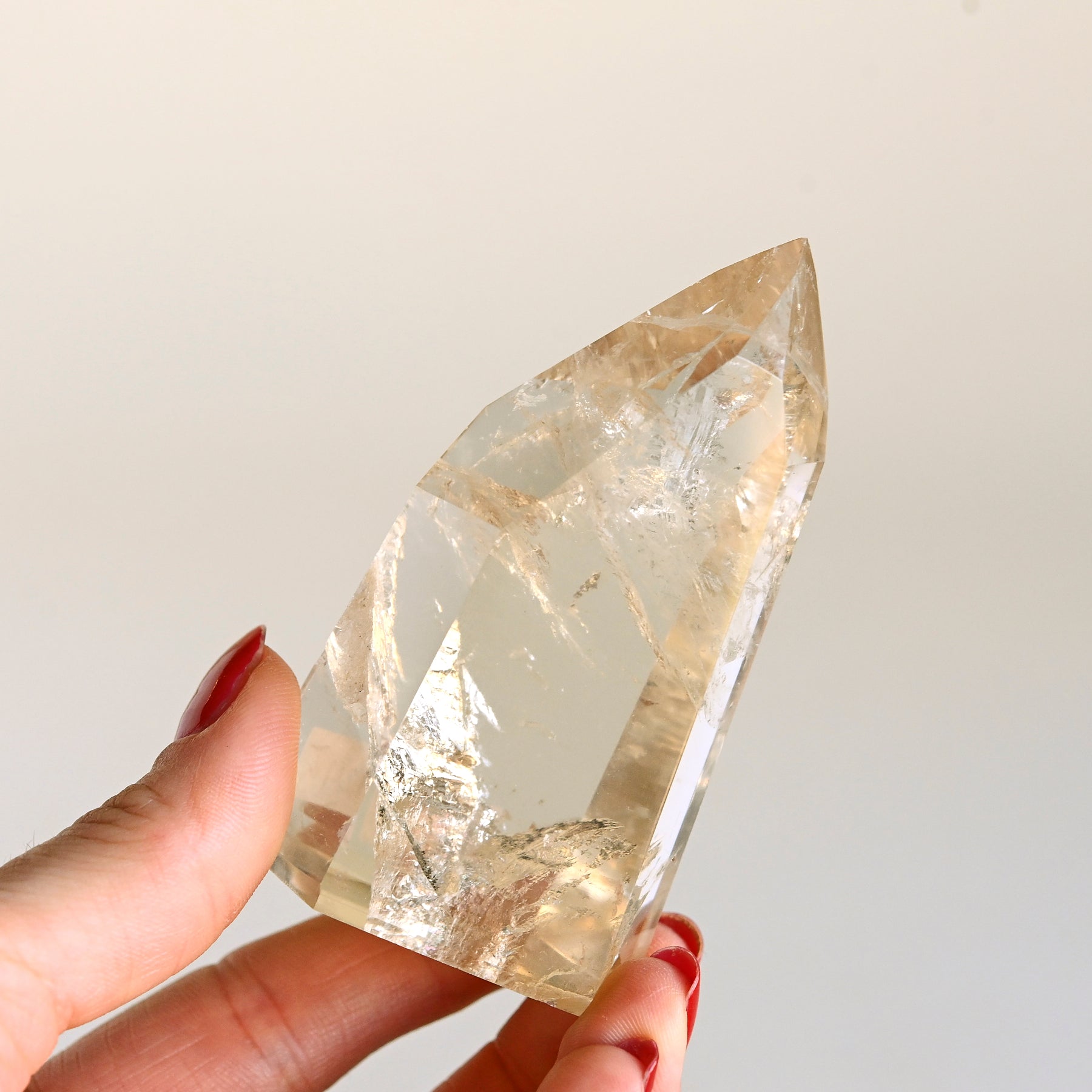 Natural Citrine Crystal Tower - Healing Stone for Home Decor, Meditation & Energy Cleansing | Perfect for Office Desk, Yoga Space & Spiritual Gifts