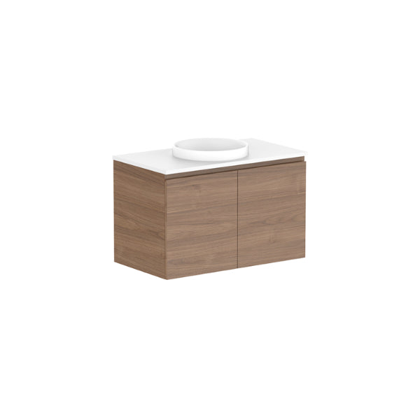 ADP Glacier Lite All Door Twin Vanity with Solid Surface Top - Modern Bathroom Vanity Set with Sink for Home & Apartment Renovation