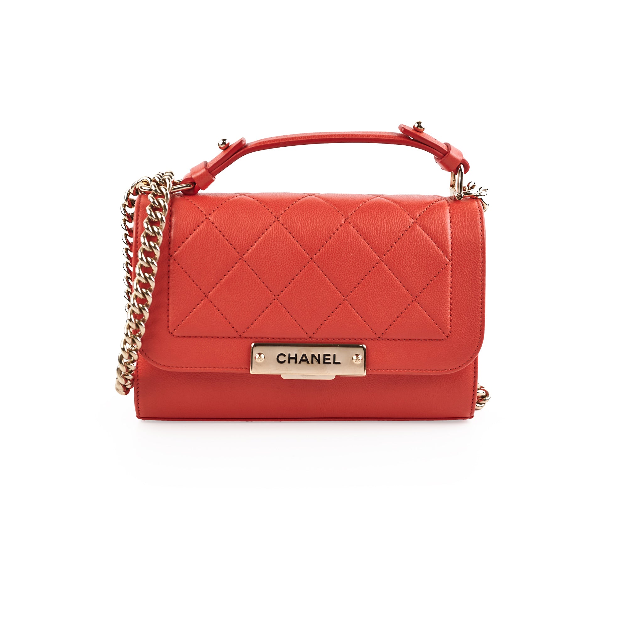 Chanel Seasonal Flap Red Crossbody Bag for Women - Luxury Leather Shoulder Bag - Perfect for Date Night, Parties & Special Occasions
