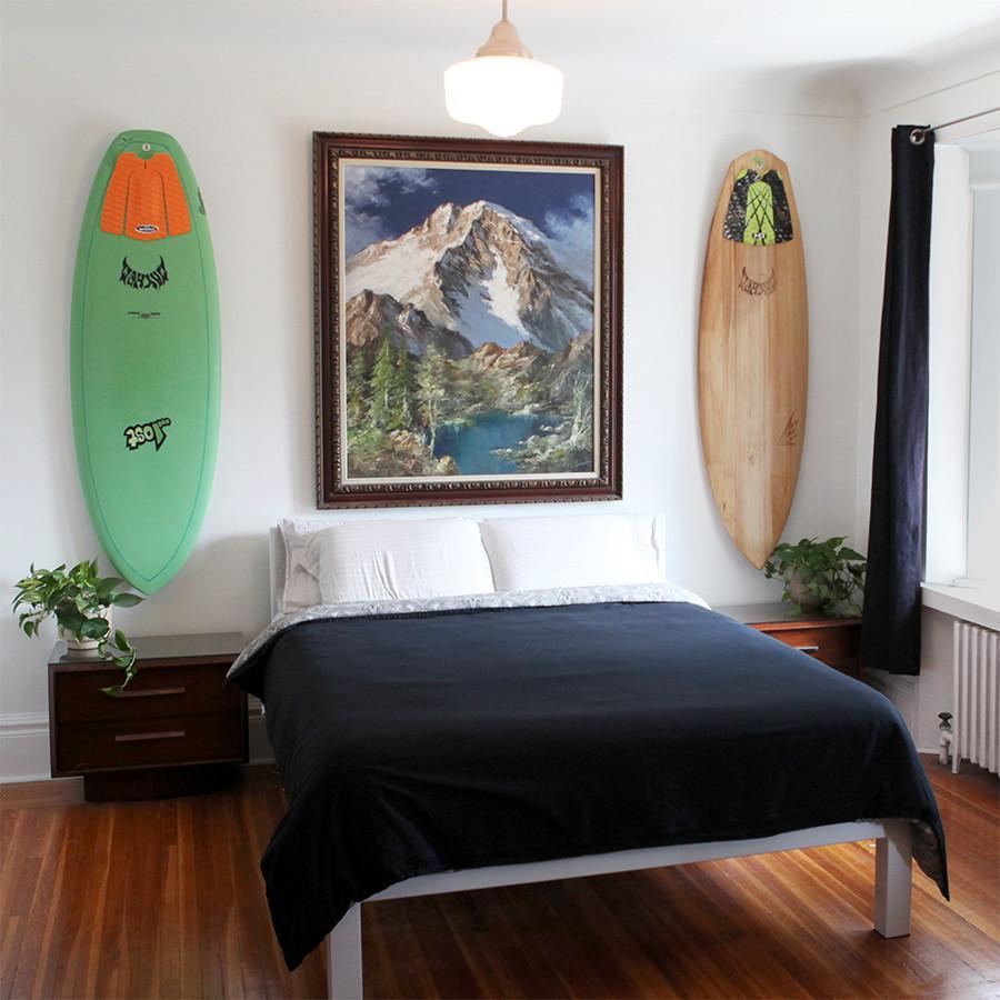 Shepps/Gnarwall Surfboard Wall Hooks - FCS 1st Gen Board Racks for Secure Surfboard Storage - Perfect for Garage, Bedroom, or Beach House Organization