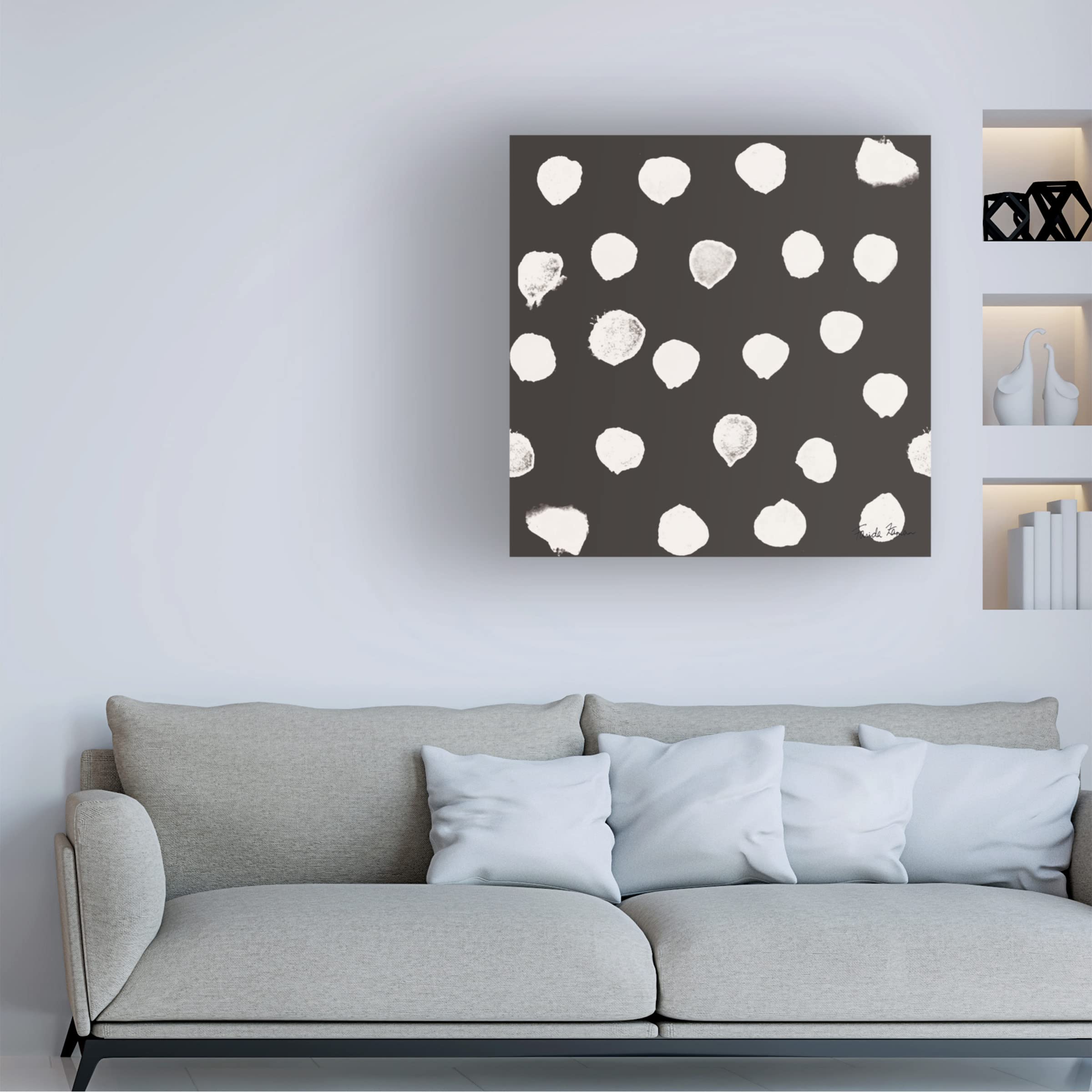 Anne Tavoletti 'Floral Figures II' Canvas Wall Art Print - Modern Botanical Home Decor for Living Room, Bedroom & Office