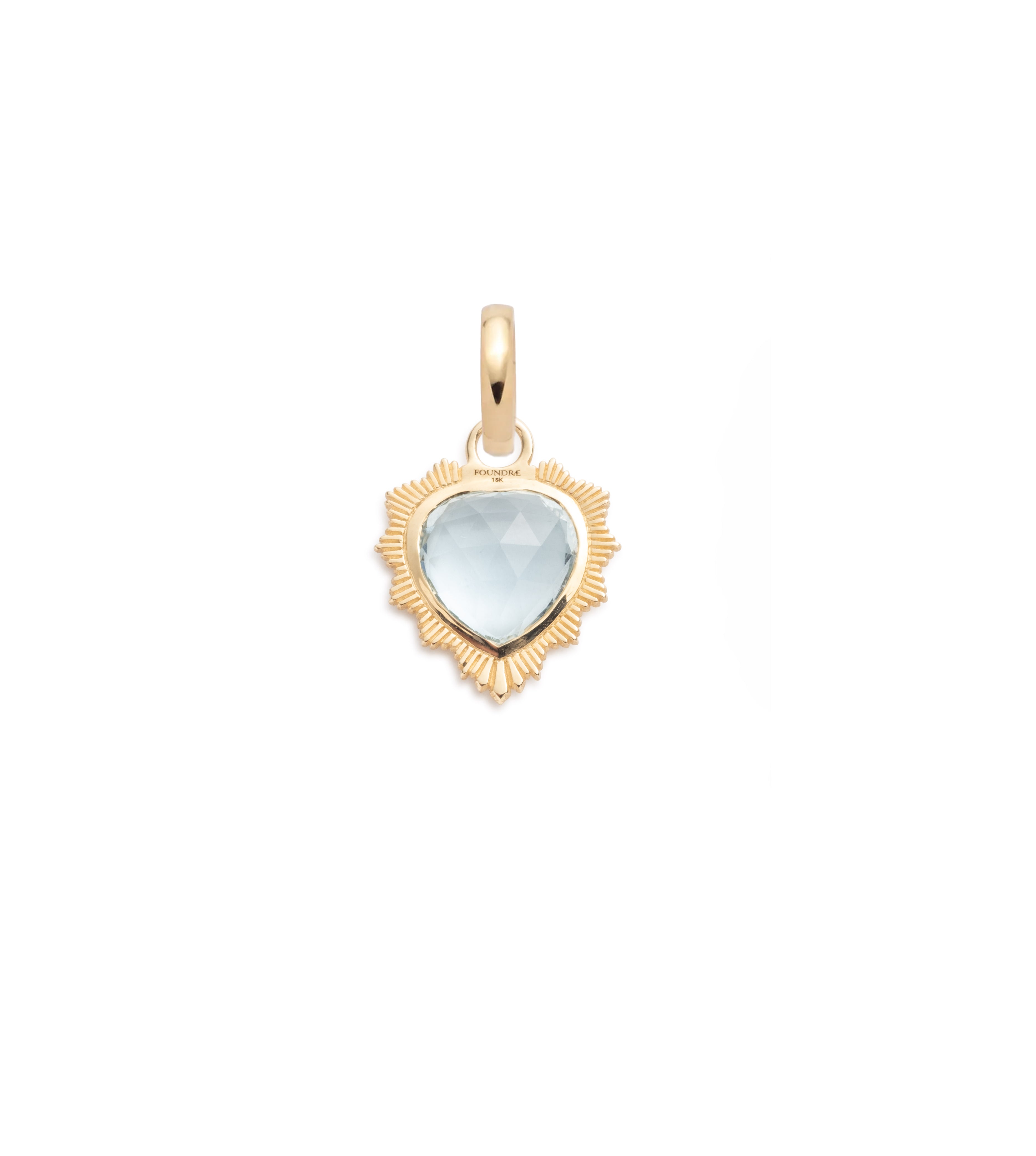 Natural Aquamarine Gemstone Heart Pendant Necklace - Genuine March Birthstone Jewelry for Women - Perfect Gift for Anniversary, Valentine's Day & Mother's Day