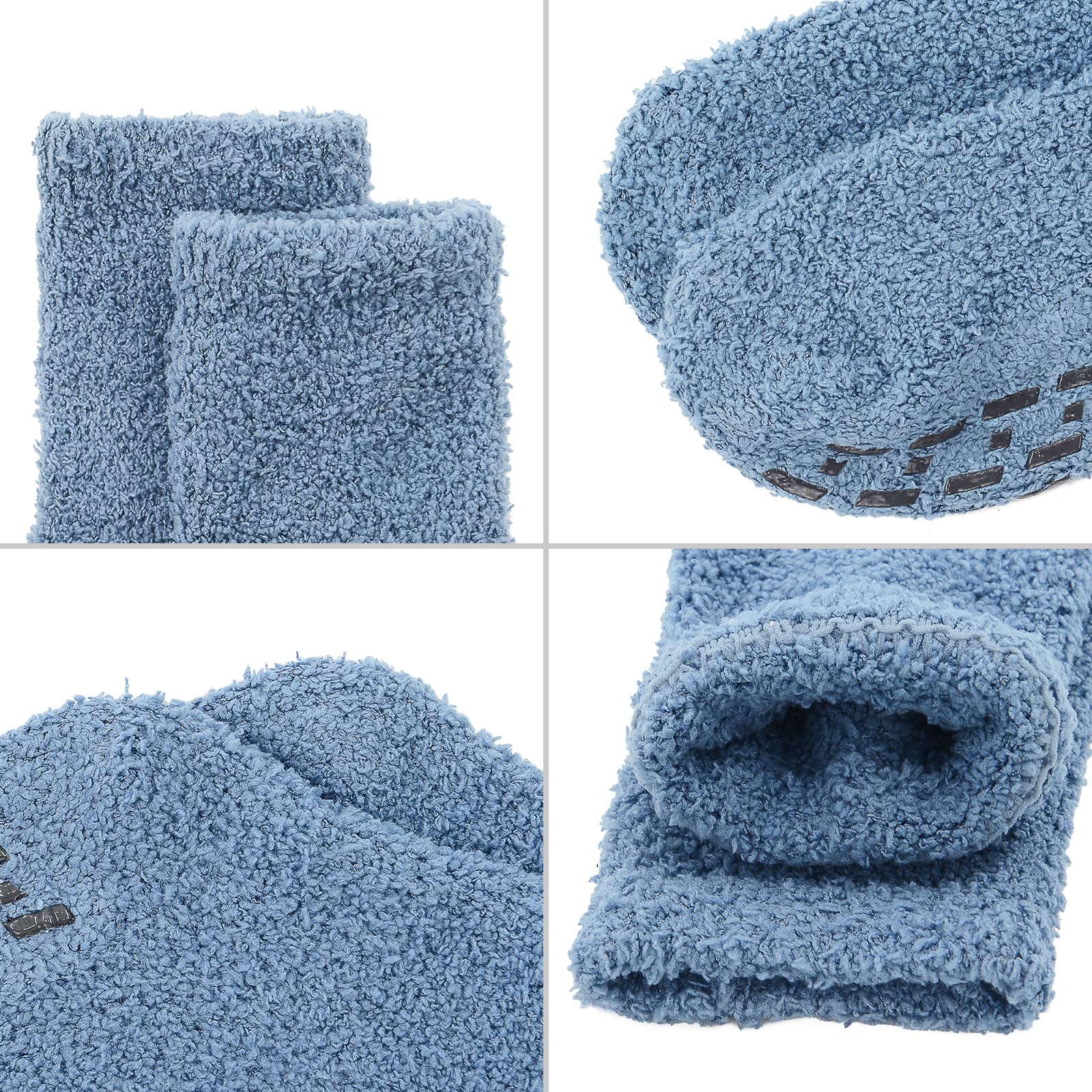 Women's Fuzzy Winter Socks - Warm Fluffy Cozy Socks for Women - Non-Slip Athletic Outdoor Sports Socks - Perfect for Running, Yoga, Lounging & Cold Weather Comfort