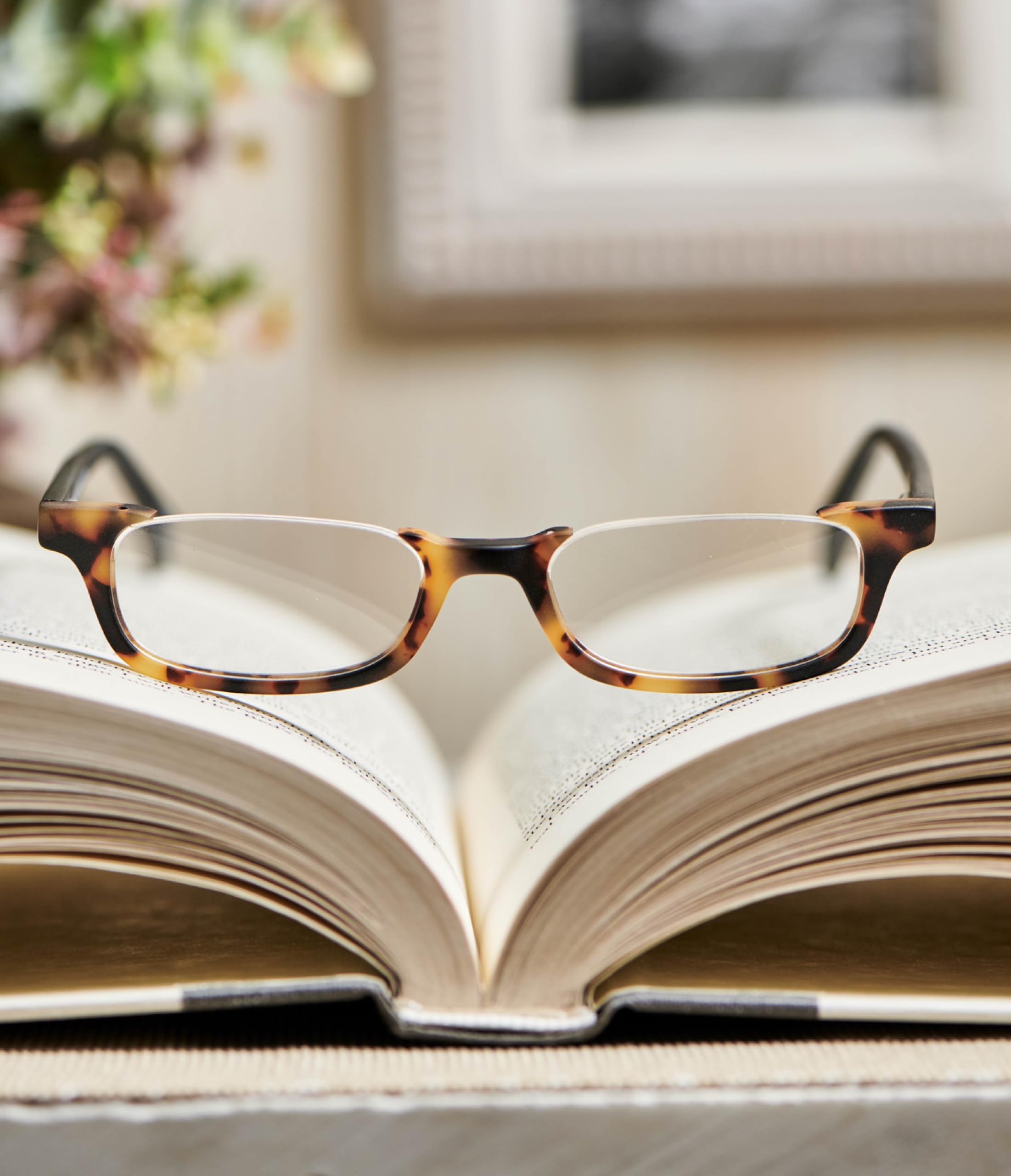 Eyebobs What Inheritance? Premium Reading Glasses for Men & Women - Half-Rim Frames for Average Faces | Perfect for Office Work, Reading Books & Computer Use
