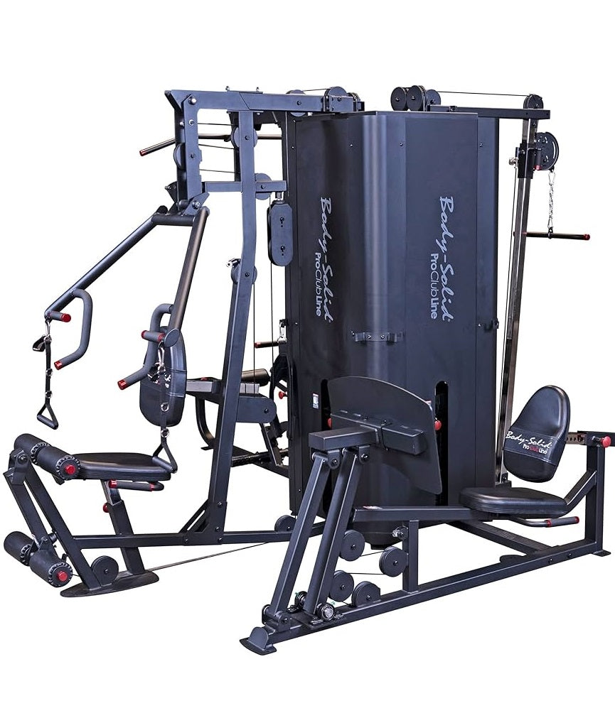 Body Solid Pro Club Line S1000 4 Stack Home Gym Equipment - Strength Training Machine for Full Body Workouts | Perfect for Home Gyms & Personal Fitness Studios
