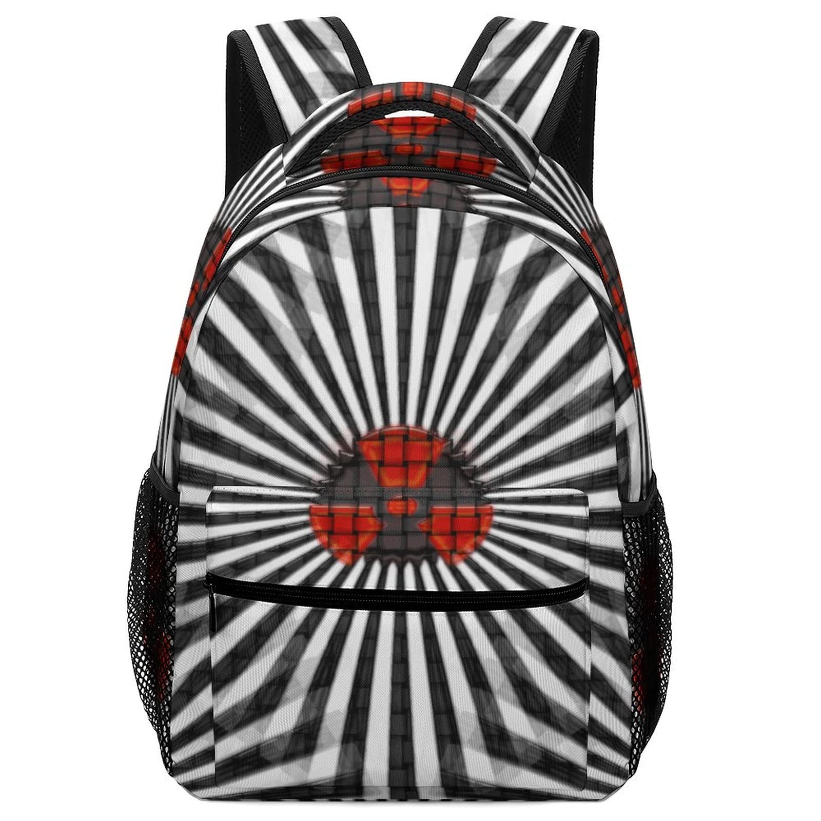 Custom Printed School Backpack for Teens & Kids - Lightweight Casual Daypack with Abstract 3D Design - Perfect for School, Travel & Daily Use