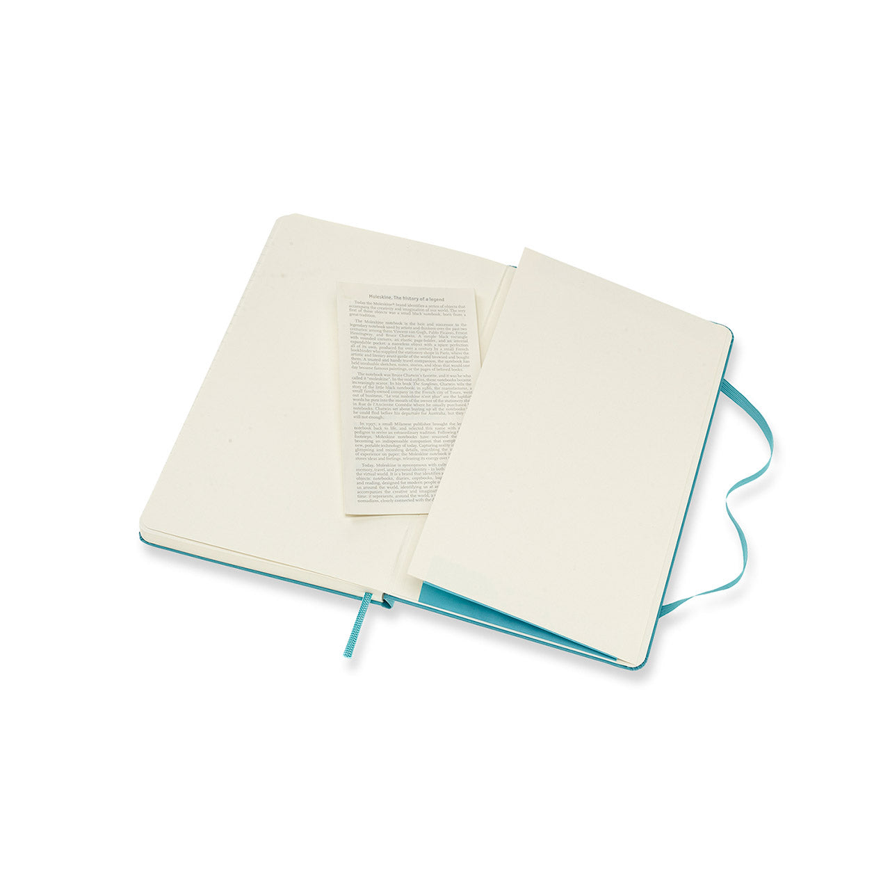 Premium Classic Large Hard Cover Notebook - Plain Reef Blue for Journaling, Note Taking & Office Use