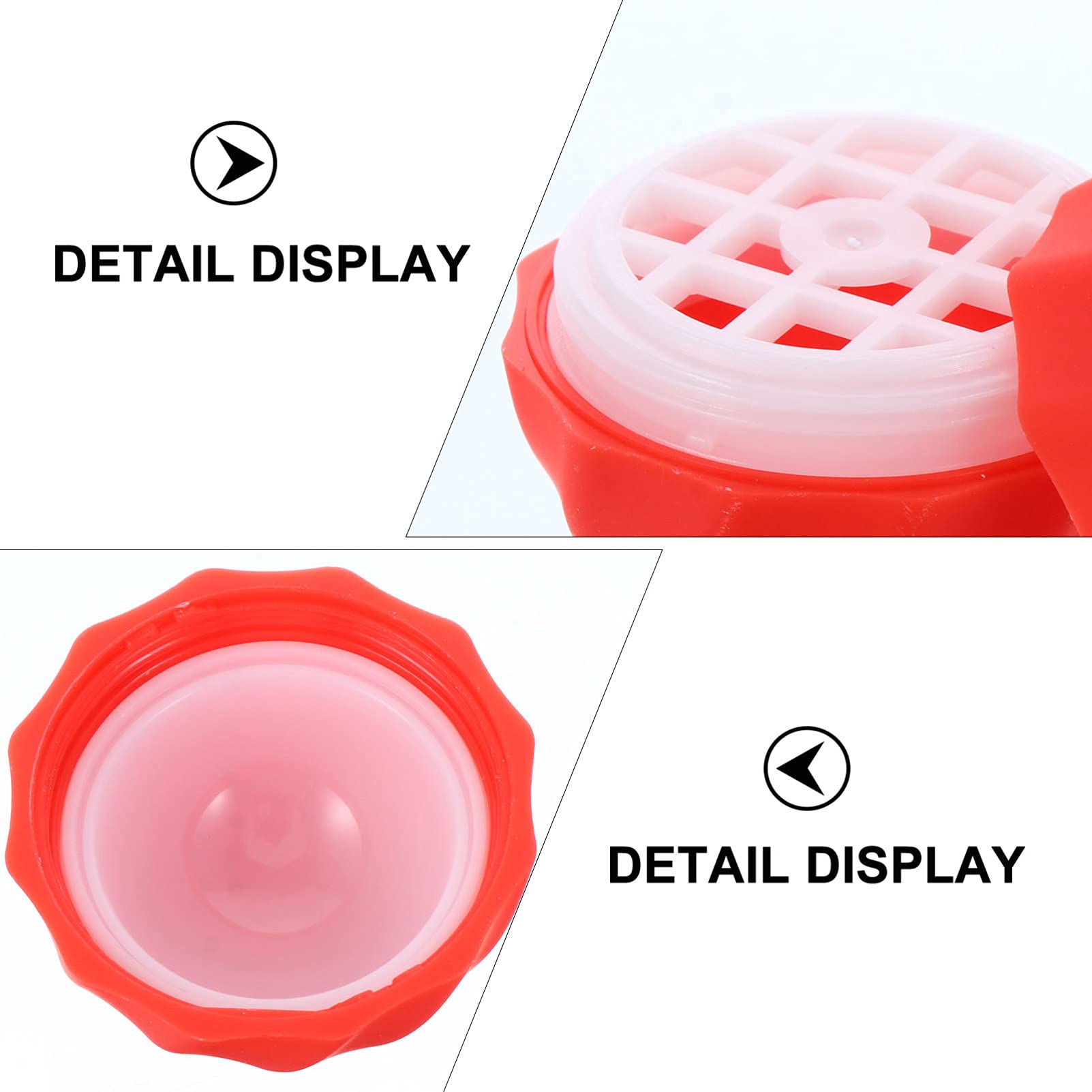 10-Pack Red Sphere Lipstick Holders - Travel-Size Cosmetic Organizer for Makeup Storage & On-the-Go Beauty Essentials | Perfect for Vanity, Purse & Travel Makeup Cases