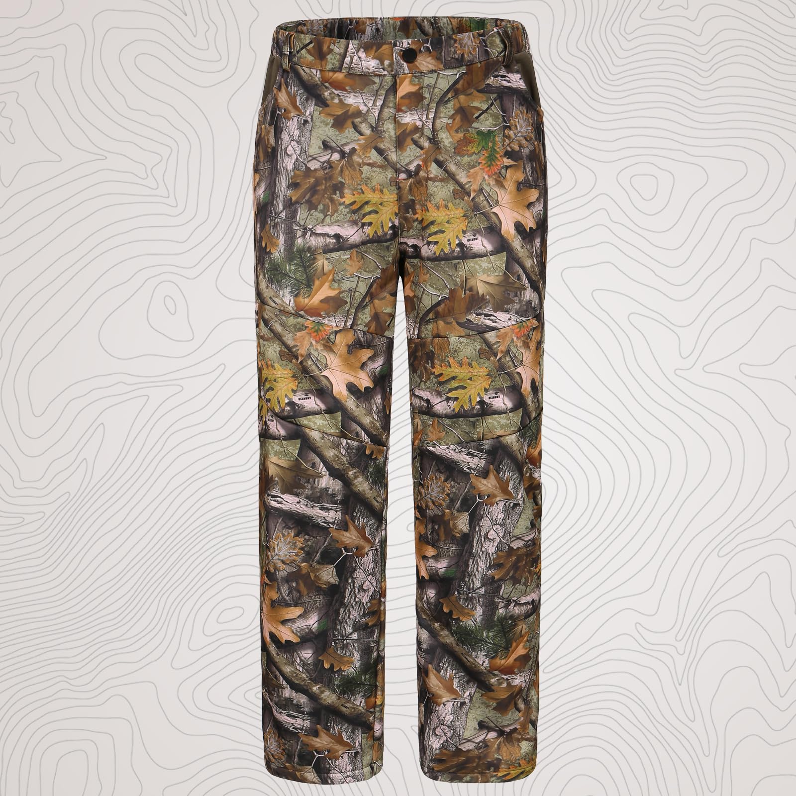 UIIHUNT Men's Fleece-Lined Hunting Jacket & Pants Set - Water Resistant, Silent Camouflage Gear with Safety Strap Compatibility | Ideal for Deer Hunting, Outdoor Adventures & Cold Weather Activities