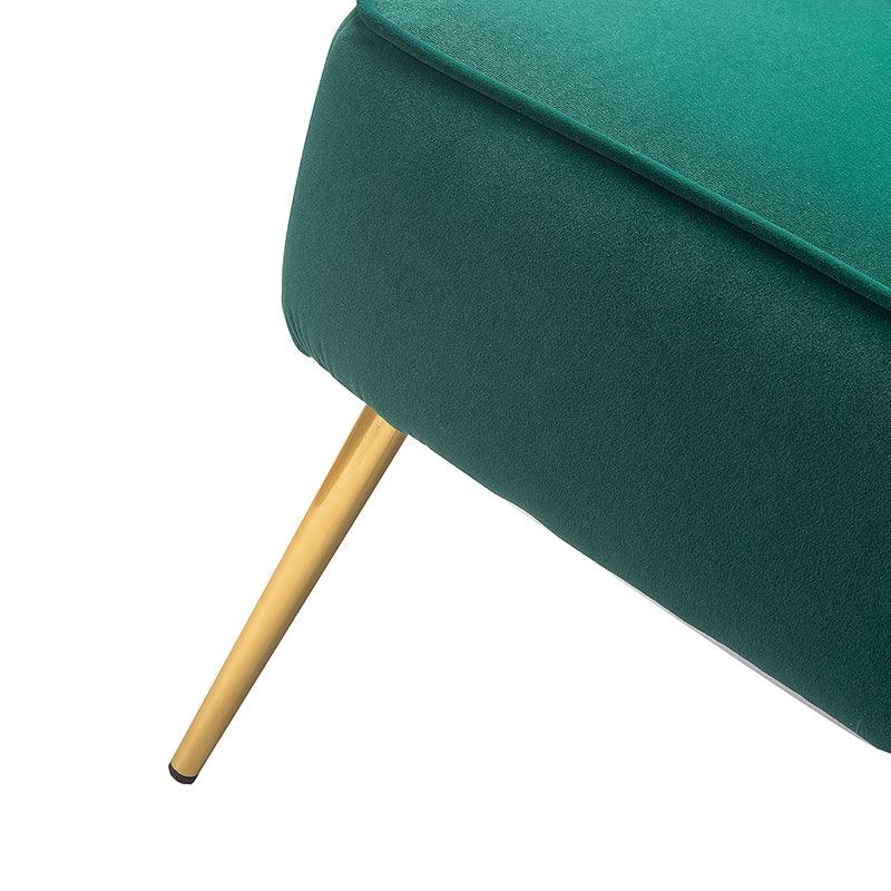 Lola Velvet Side Chair - Modern Upholstered Accent Chair for Living Room, Bedroom & Office - Soft Velvet Fabric with Sturdy Wooden Legs - Perfect for Dining, Lounge & Home Decor