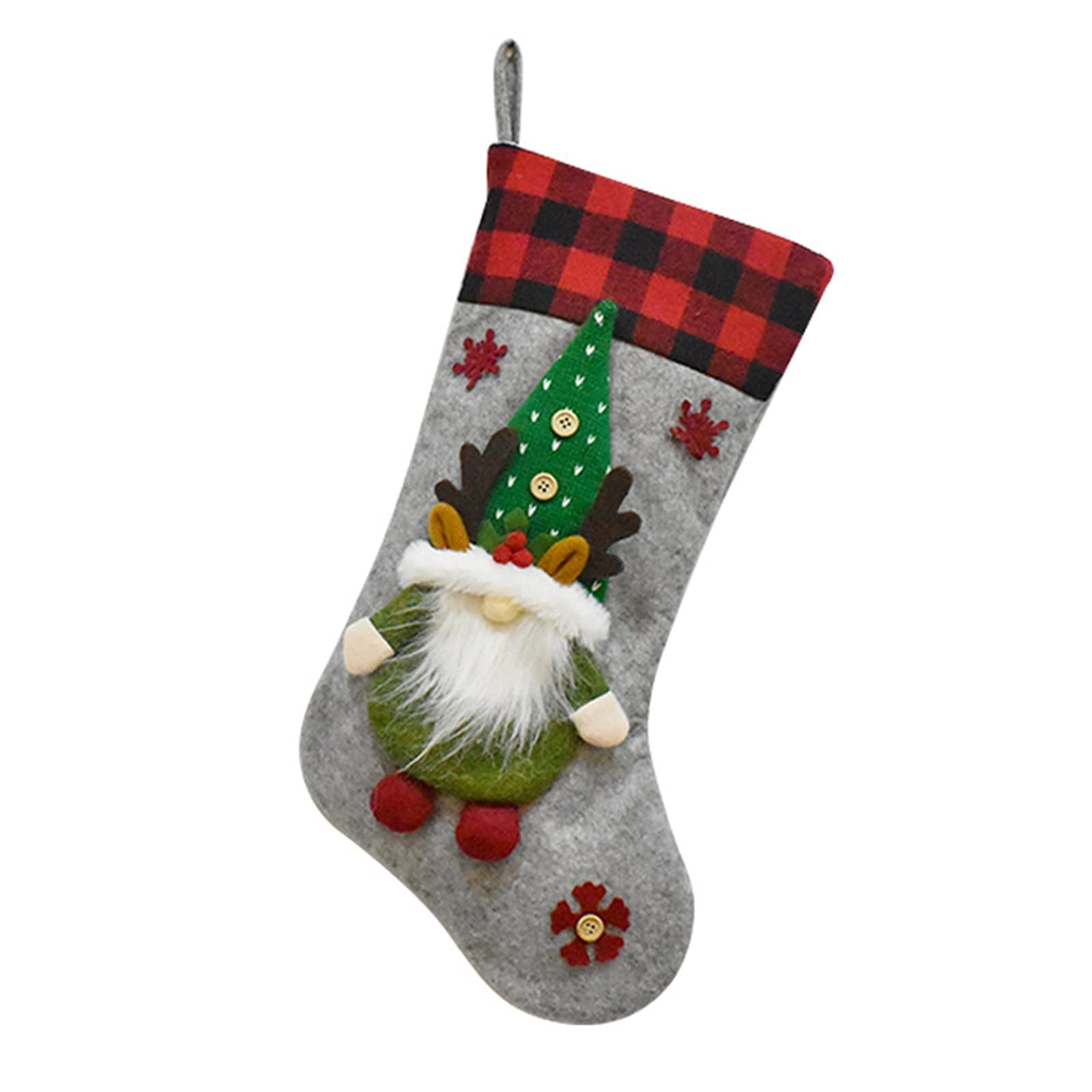 Christmas Socks Gift Set - Rudolph Socks & Candy Bags for Holiday Decor