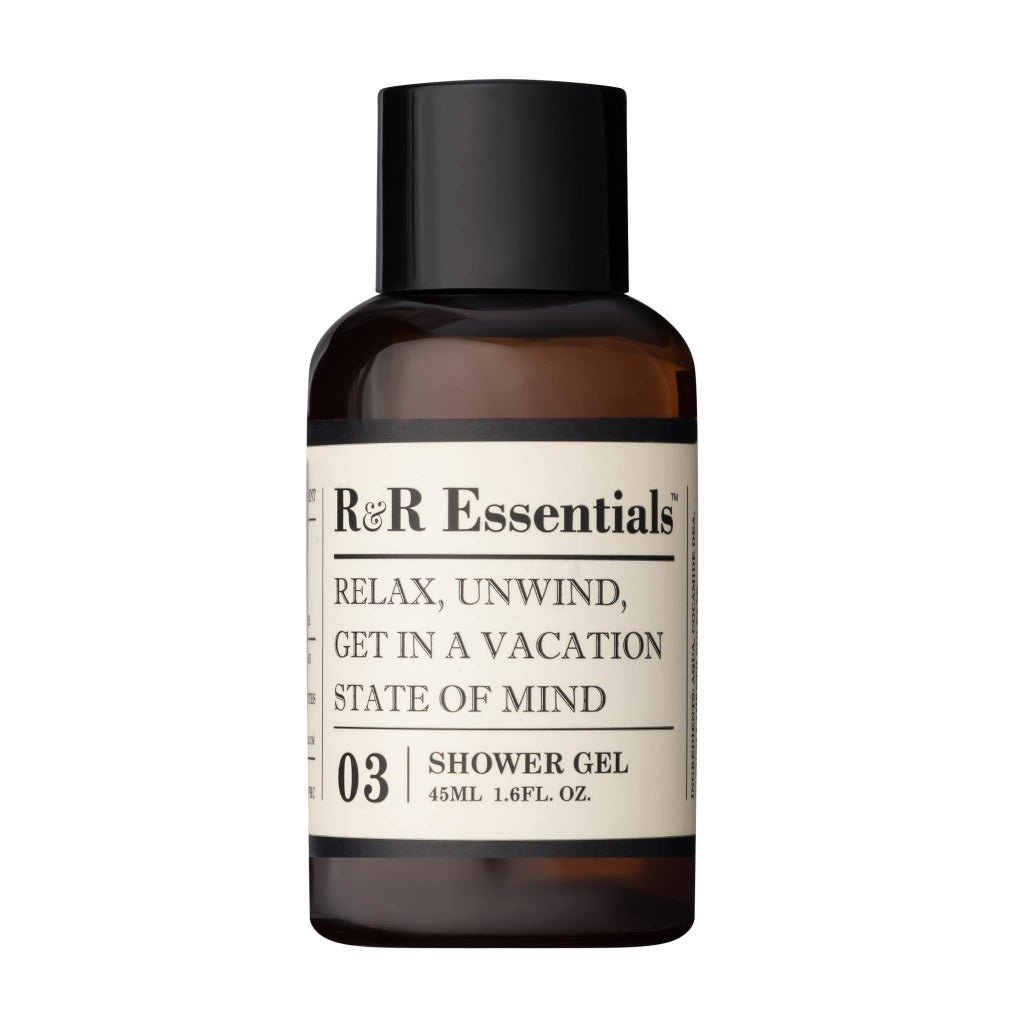 R&R Essentials Shower Gel 45ml - Refreshing Body Wash for Men & Women | Perfect for Daily Shower, Gym, Travel & Spa