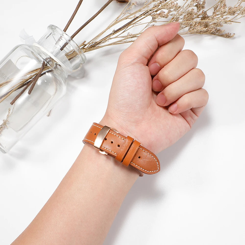 Premium Genuine Leather Bands for Samsung Galaxy Watch Ultra - Stylish, Durable & Comfortable Replacement Straps for Work, Gym & Everyday Wear